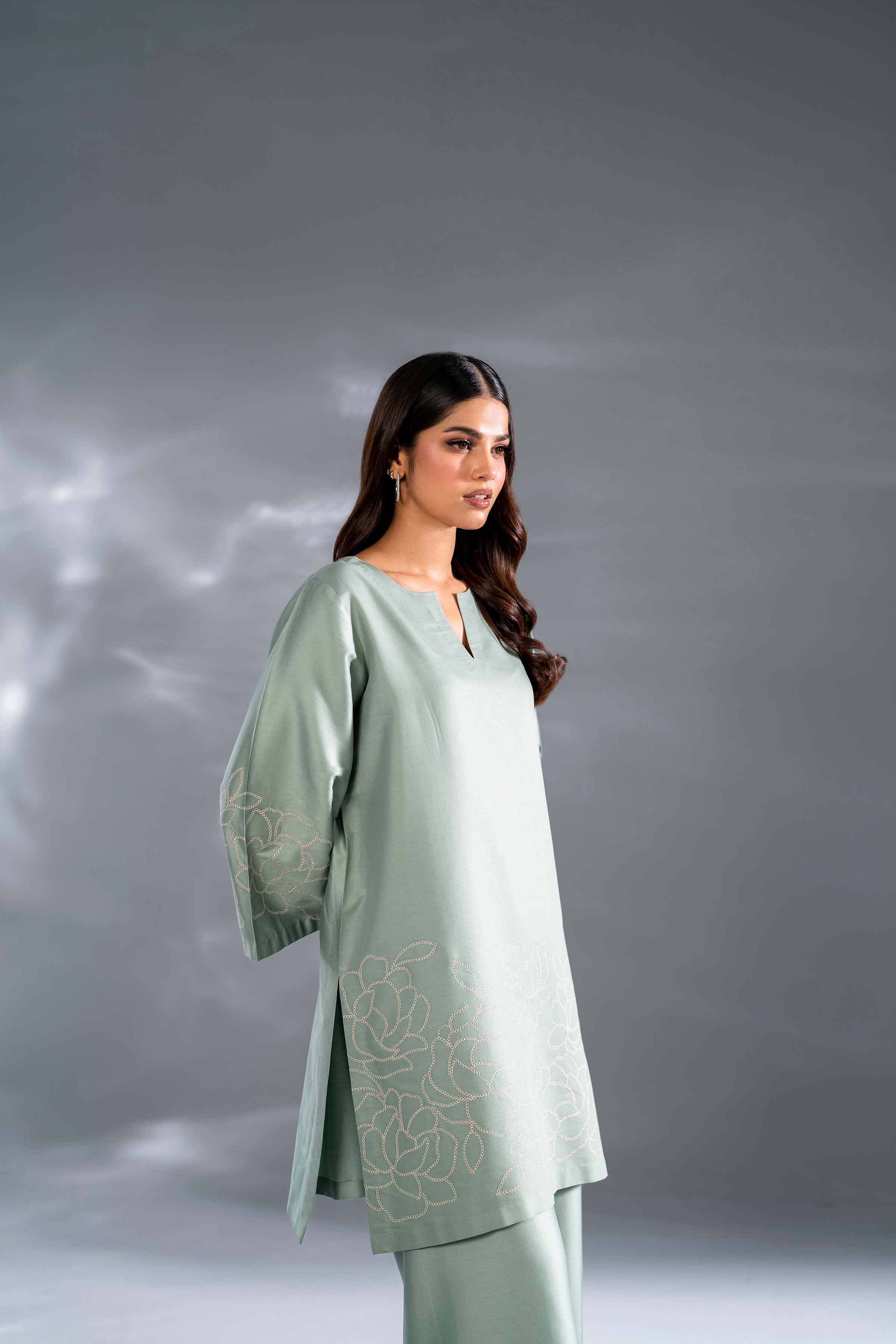 2 Piece - Embroidered Suit - KFW24-112 - Image 5