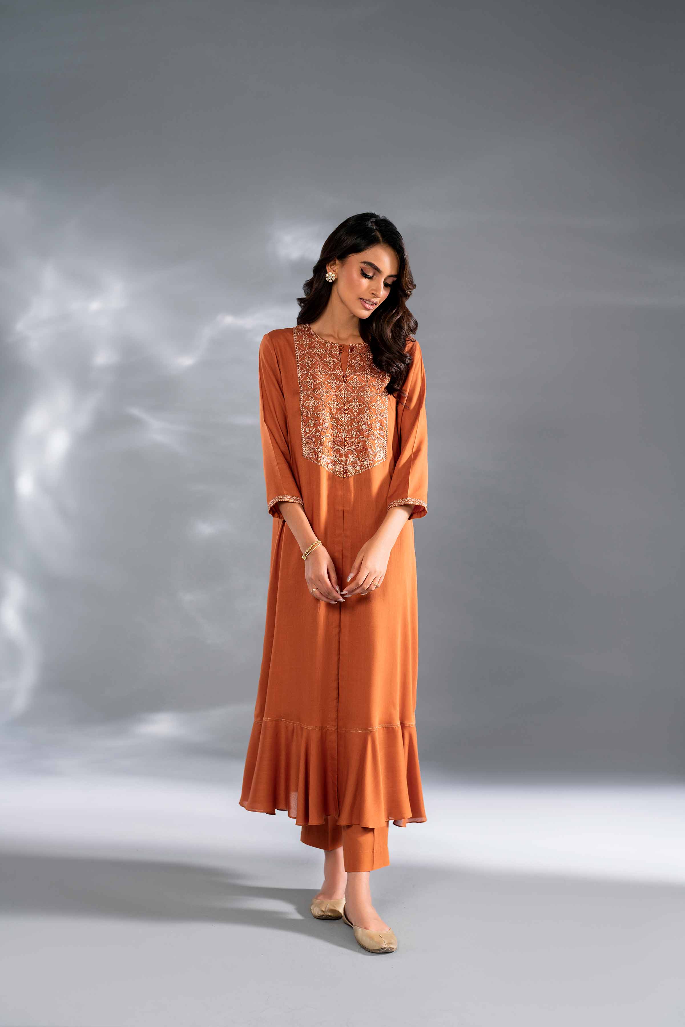 2 Piece - Embroidered Suit - KFW24-113 - Image 6