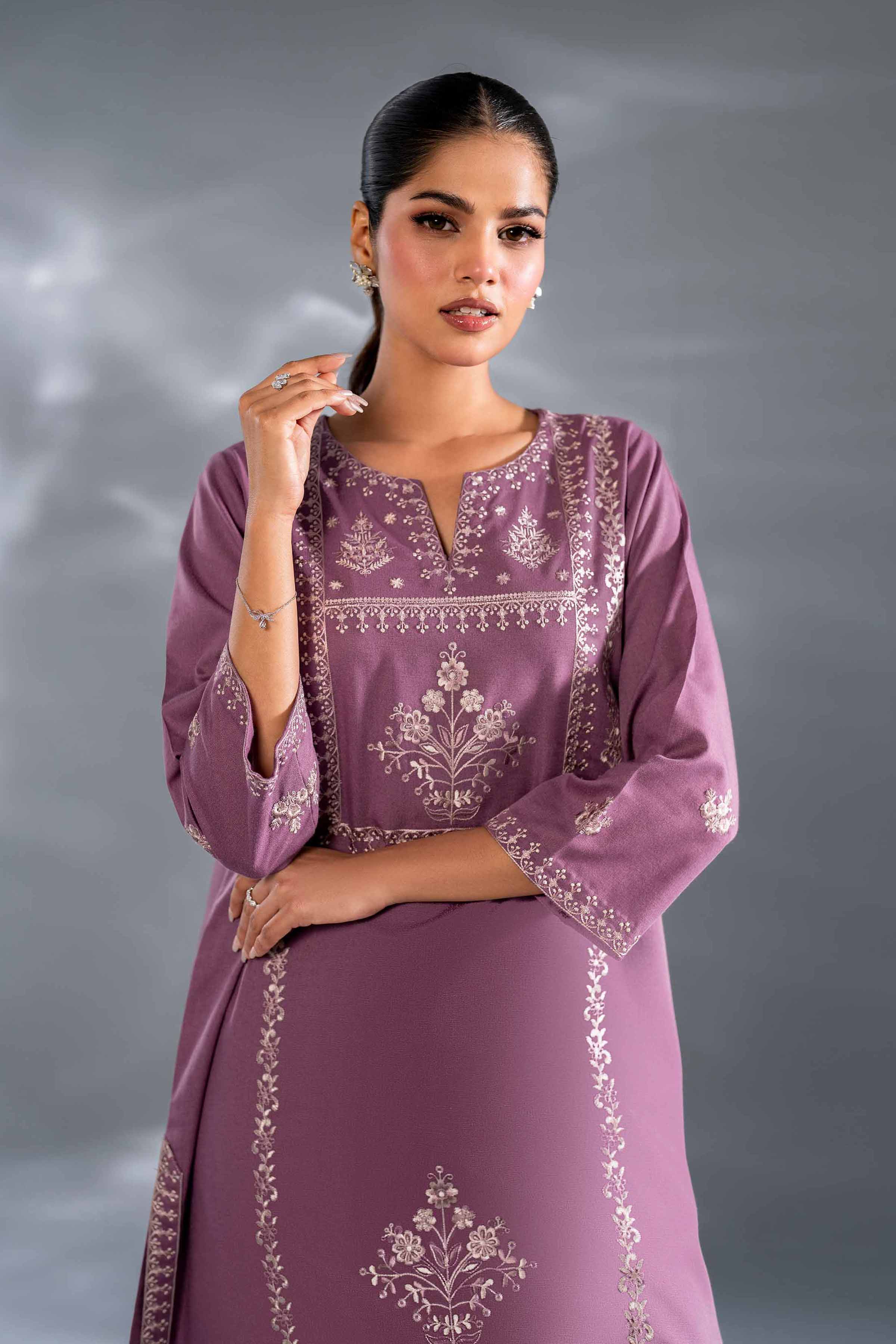 2 Piece - Embroidered Suit - KFW24-116 - Image 2