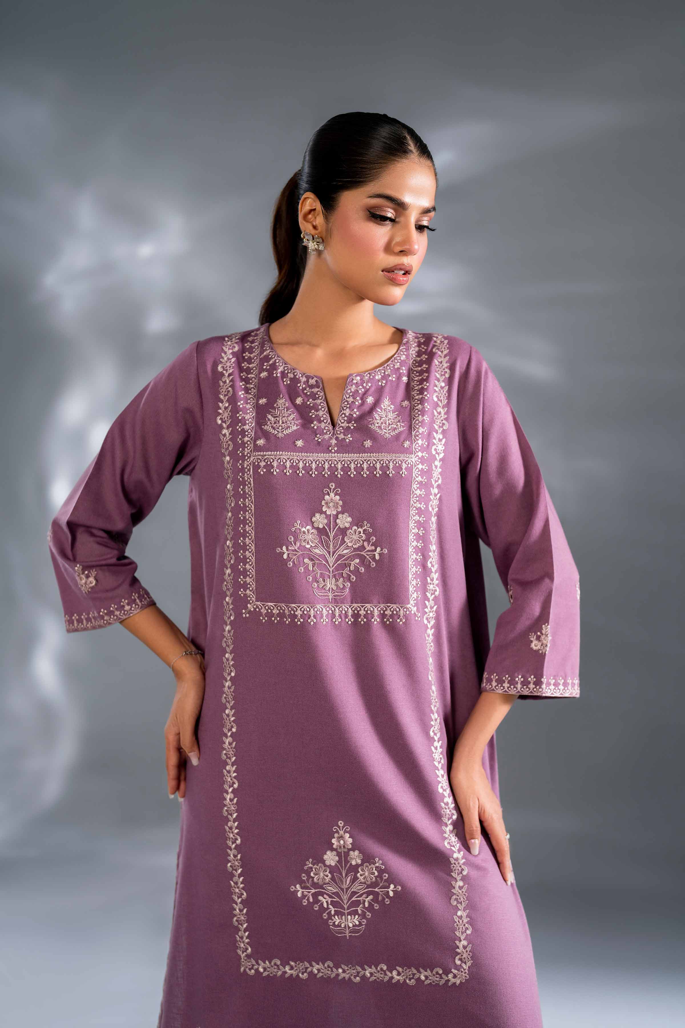 2 Piece - Embroidered Suit - KFW24-116 - Image 5