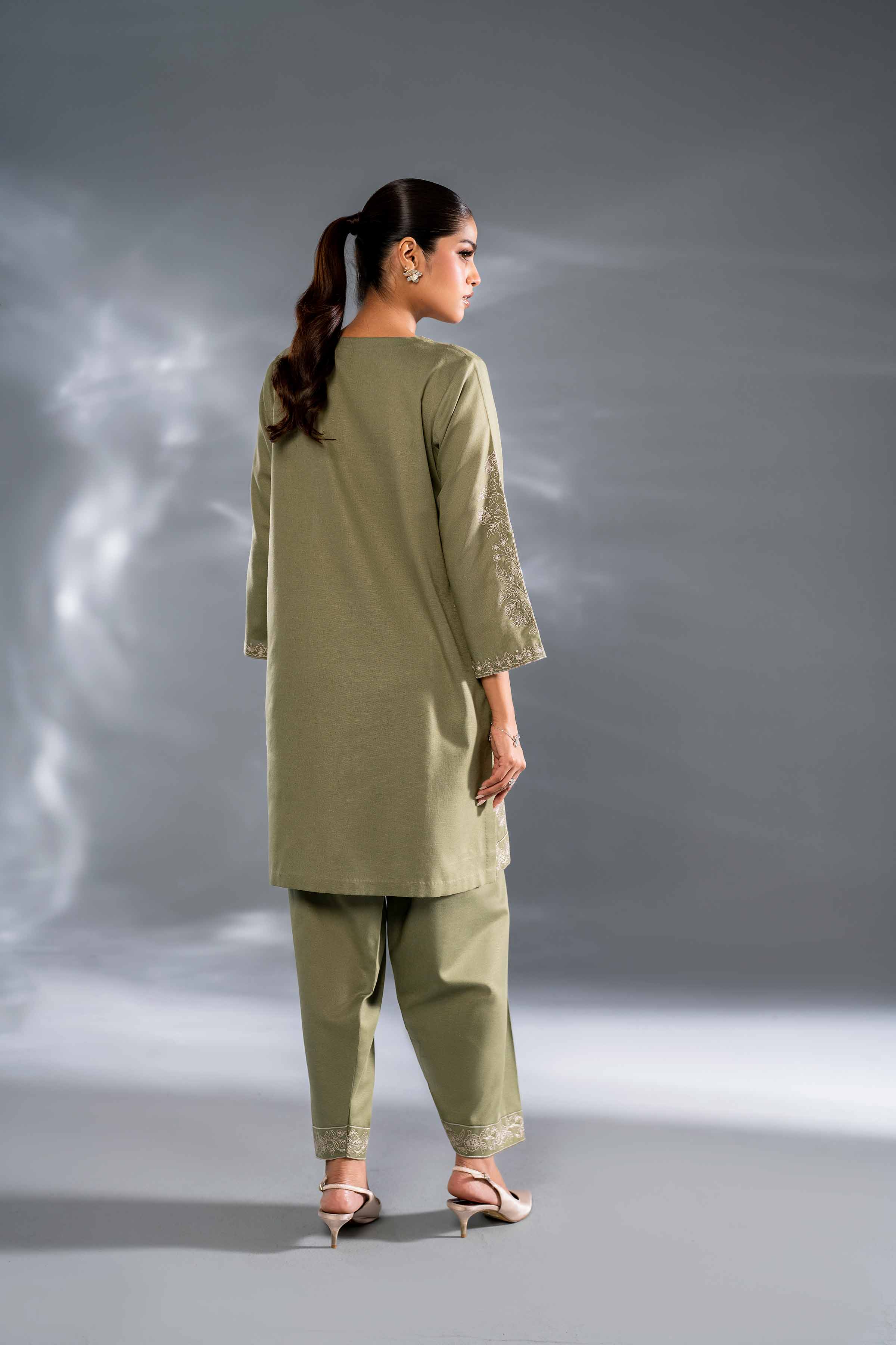 2 Piece - Embroidered Suit - KFW24-117 - Image 3
