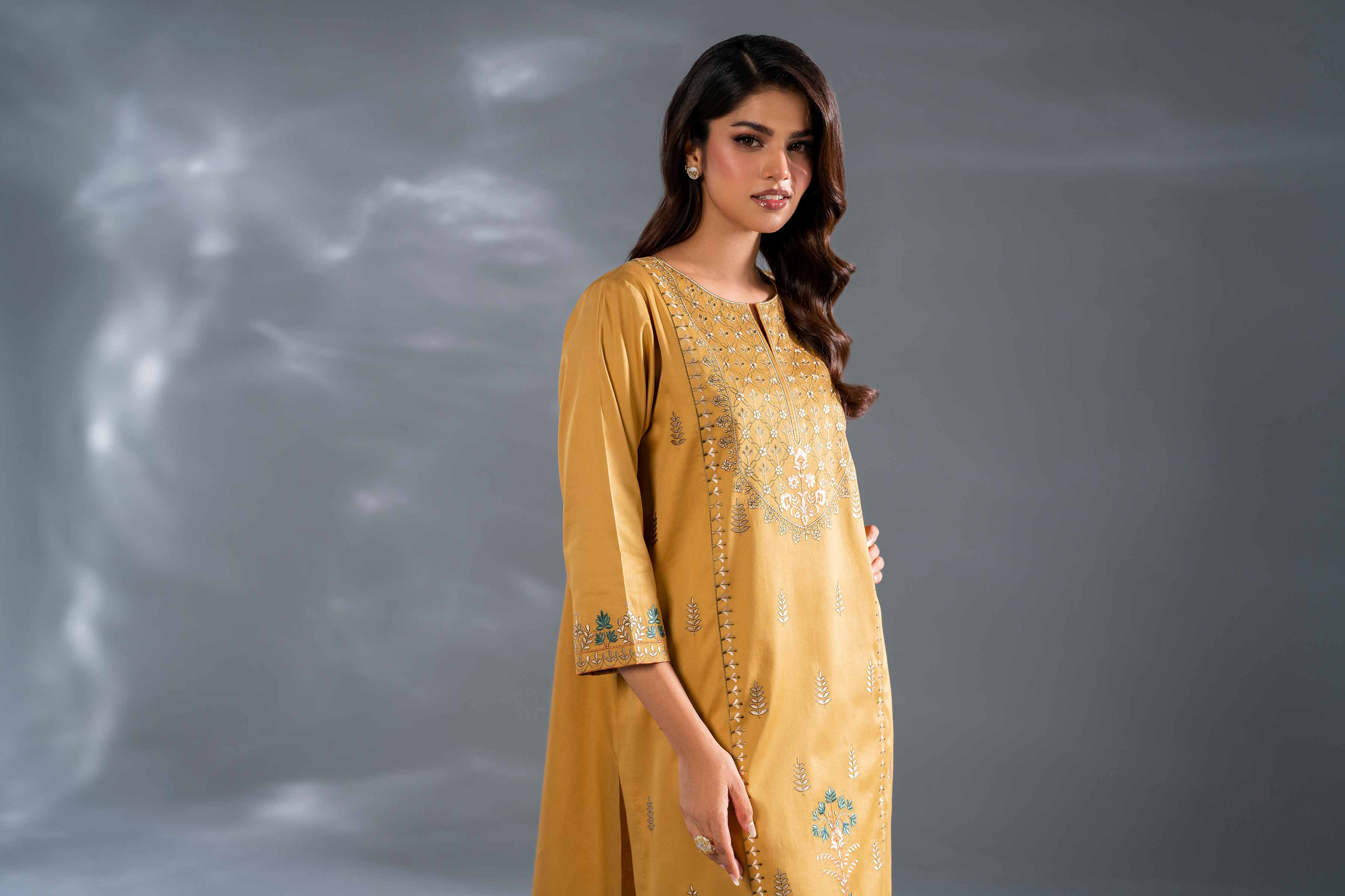 2 Piece - Embroidered Suit - KFW24-120 - Image 5