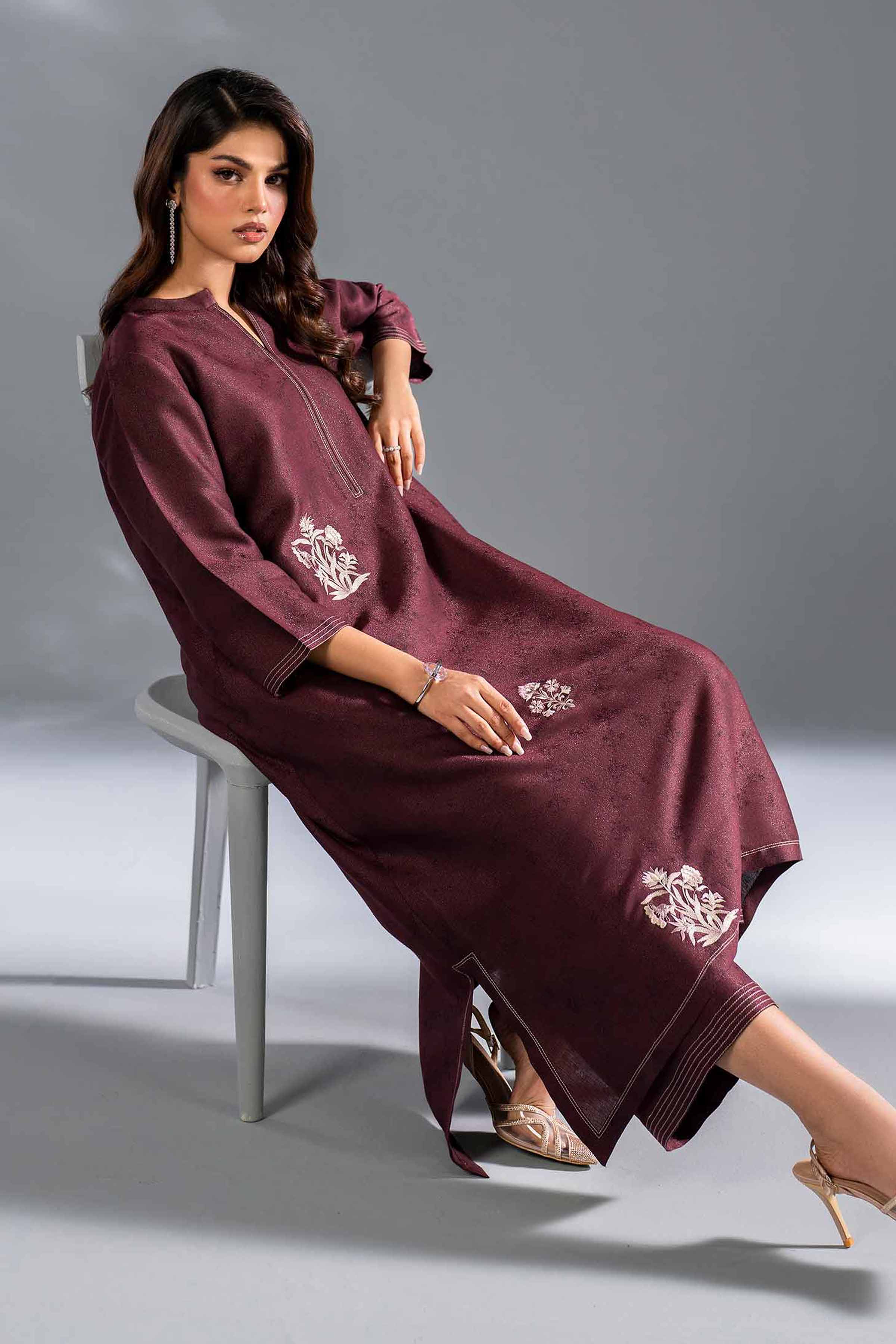 2 Piece - Embroidered Suit - KFW24-125 - Image 2