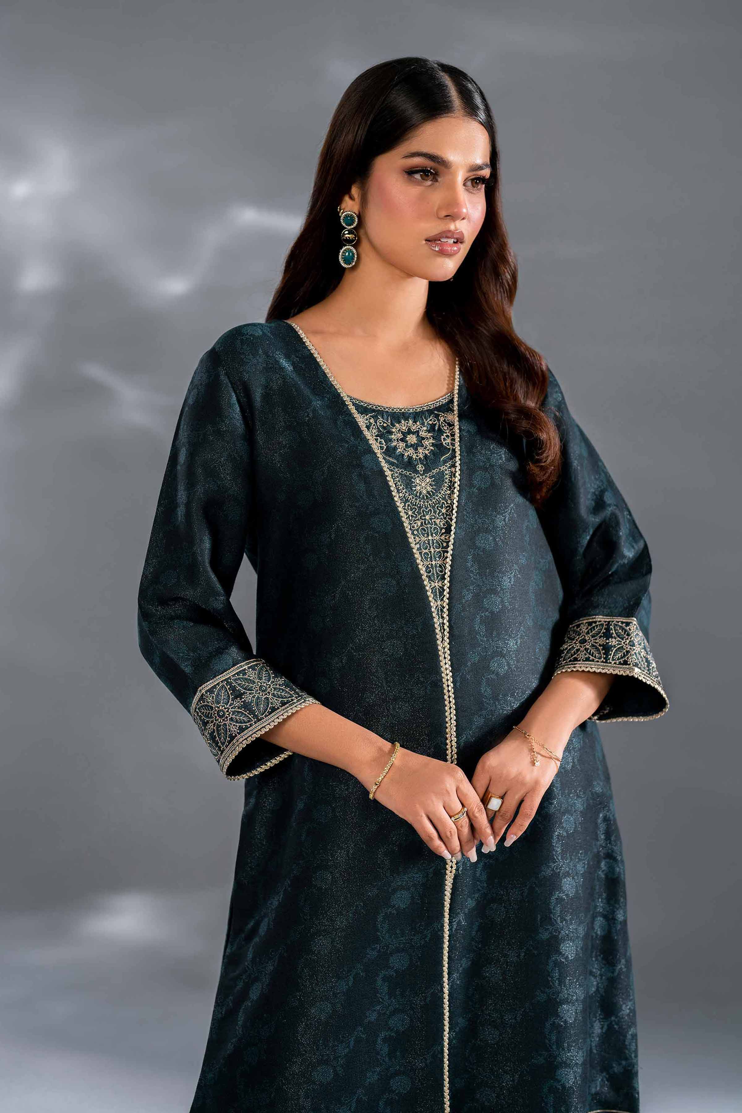 2 Piece - Embroidered Suit - KFW24-133 - Image 2