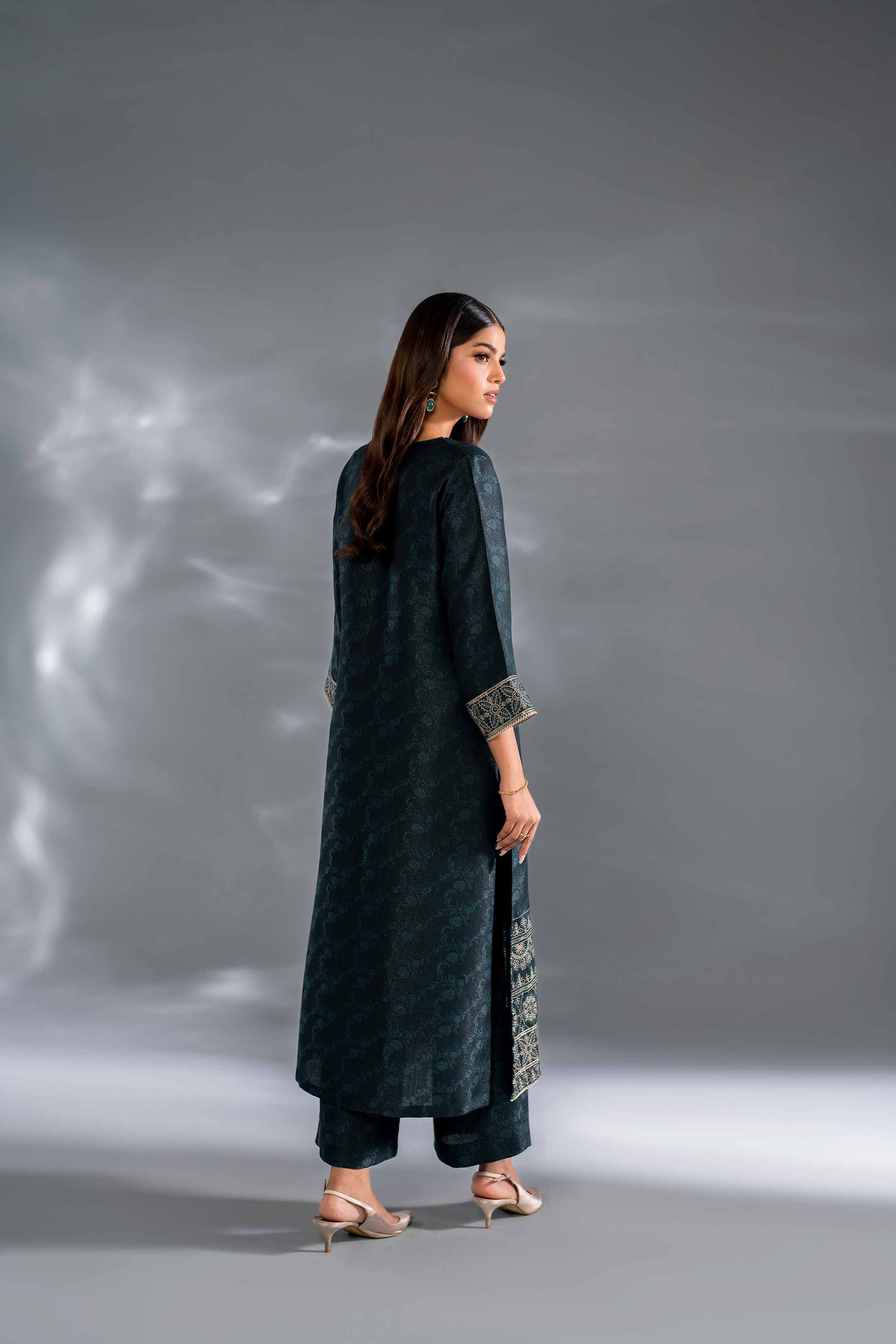 2 Piece - Embroidered Suit - KFW24-133 - Image 3