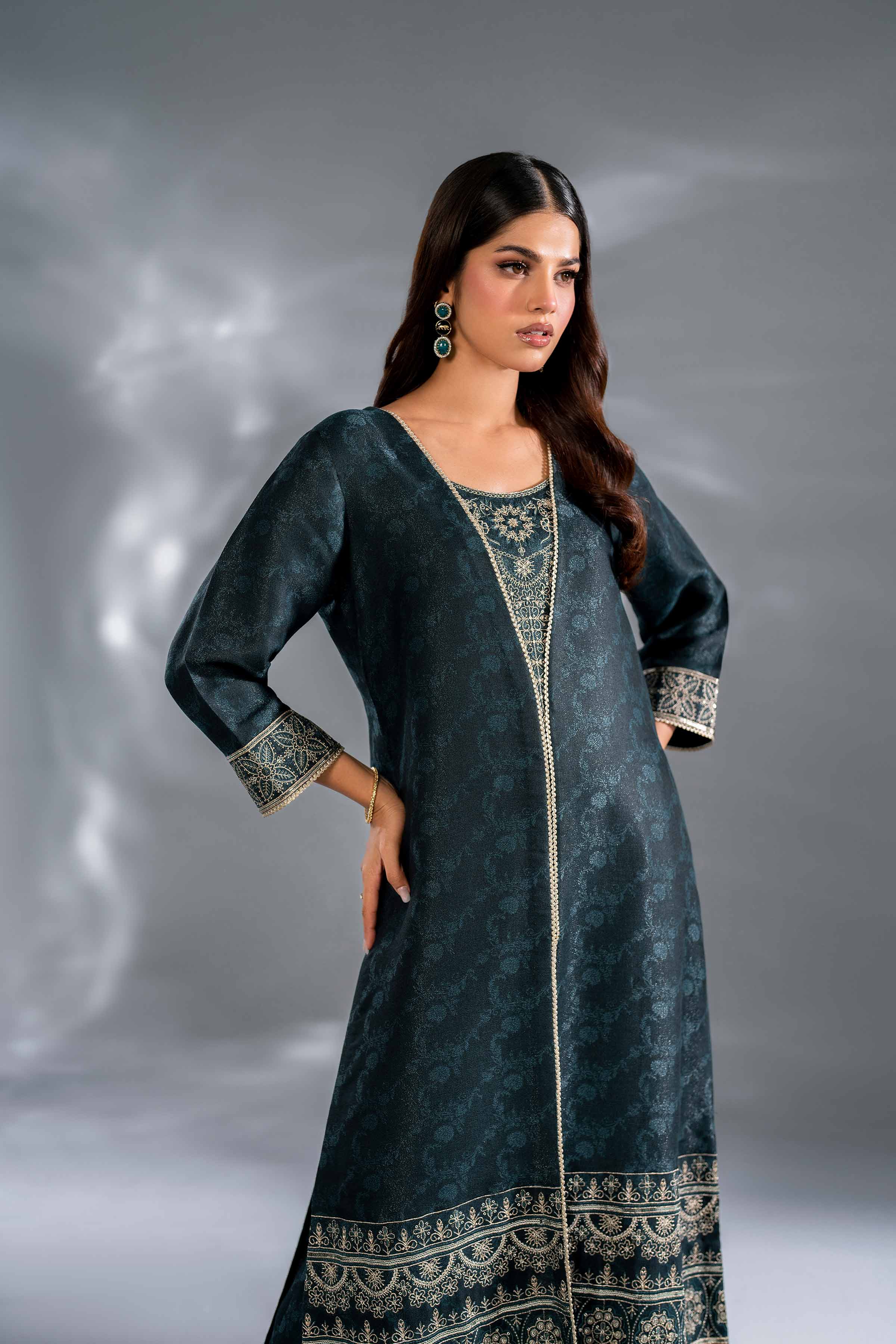 2 Piece - Embroidered Suit - KFW24-133 - Image 6