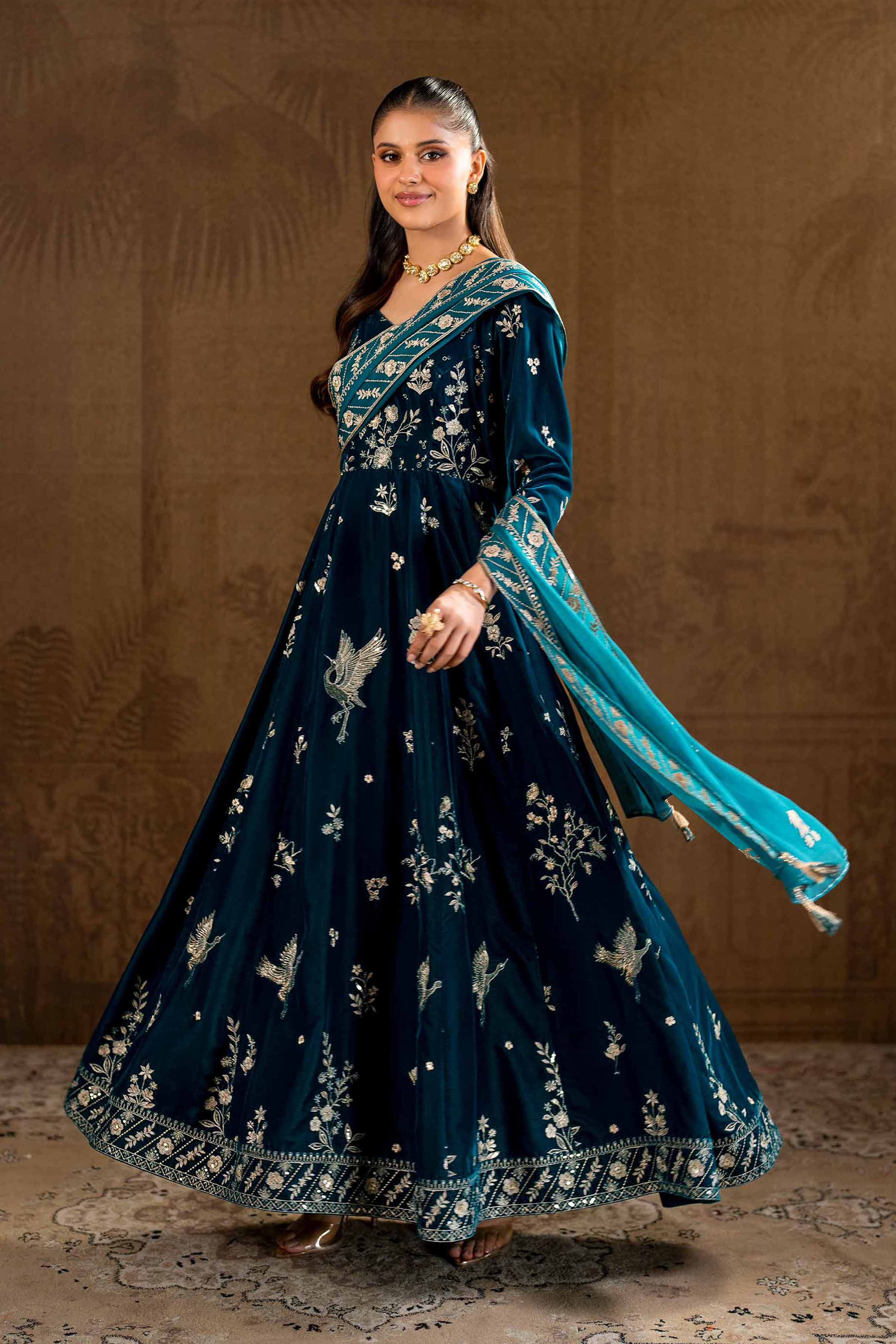 2 Piece - Embroidered Suit - KFW24-15 - Image 3