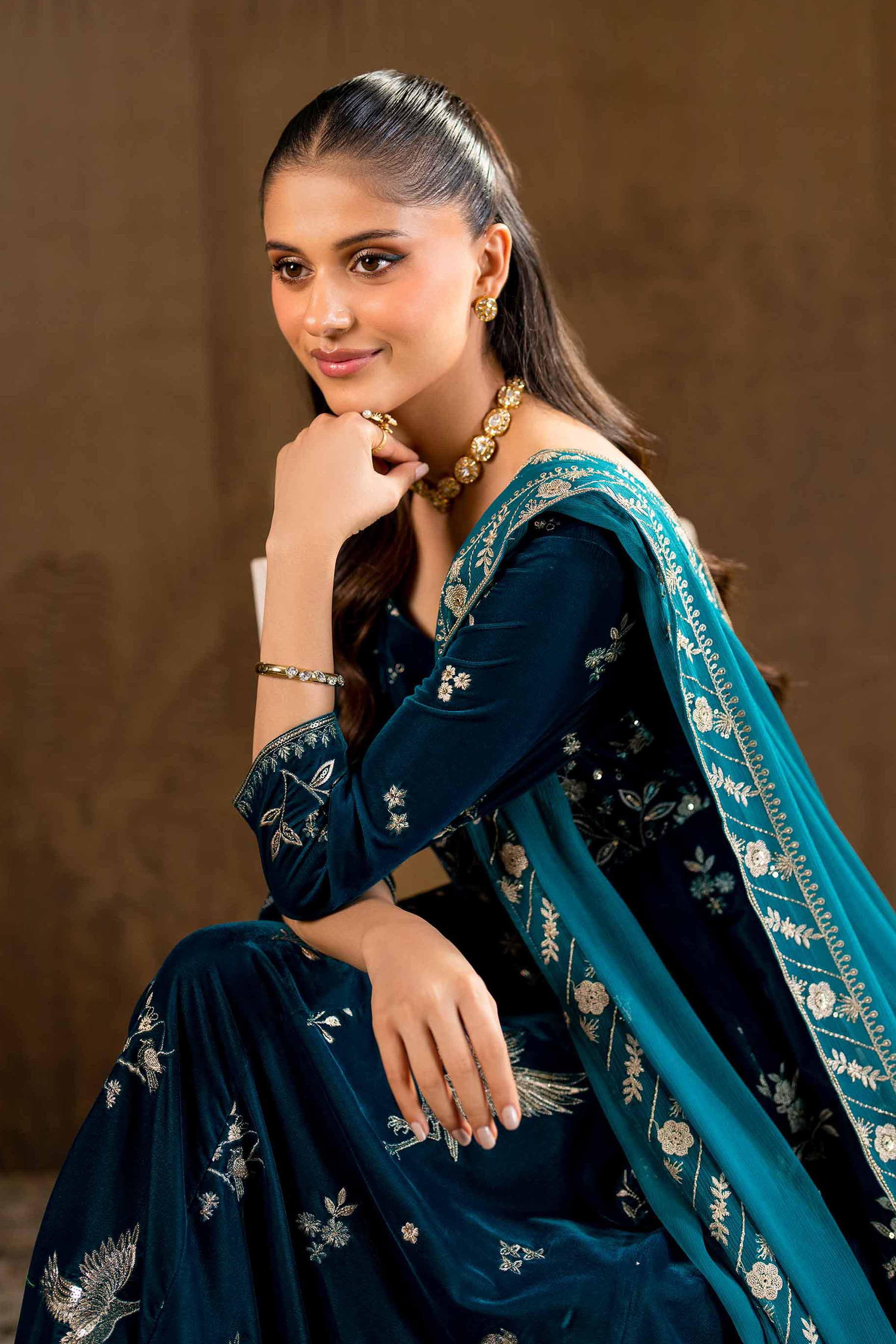 2 Piece - Embroidered Suit - KFW24-15 - Image 4