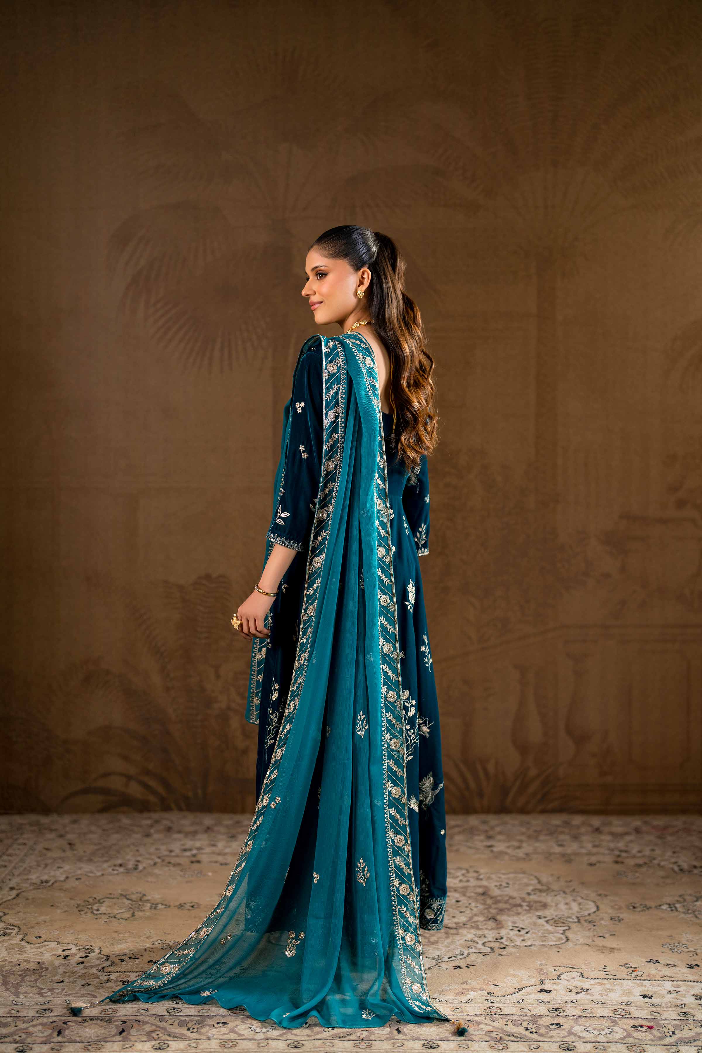2 Piece - Embroidered Suit - KFW24-15 - Image 5