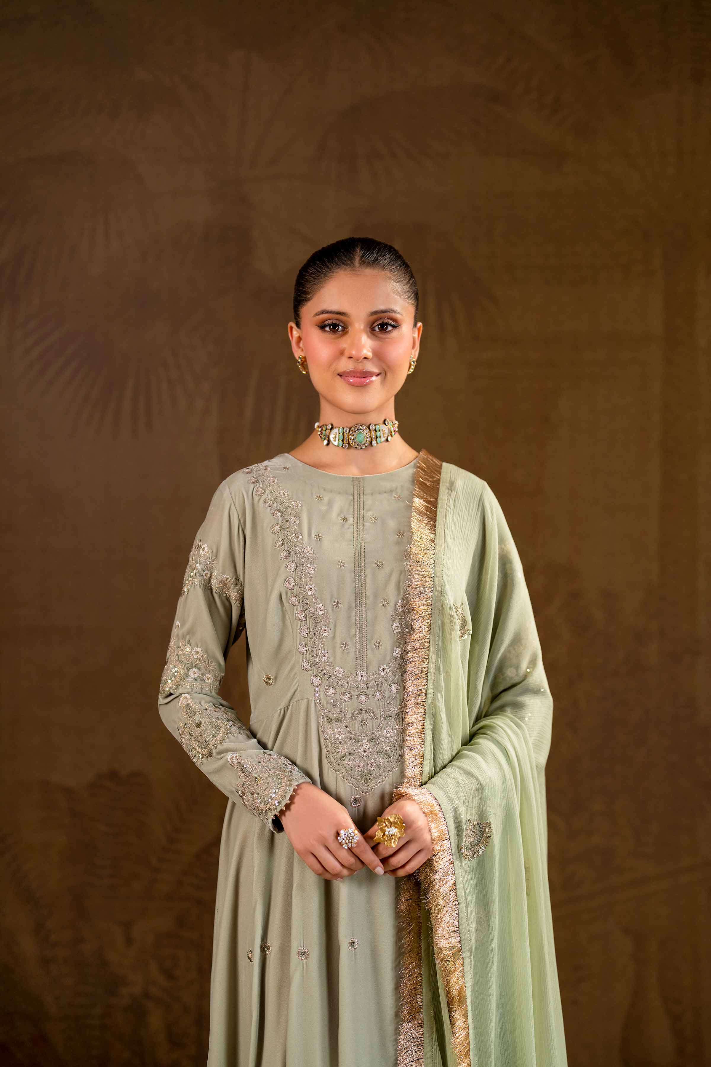 2 Piece - Embroidered Suit - KFW24-17 - Image 6