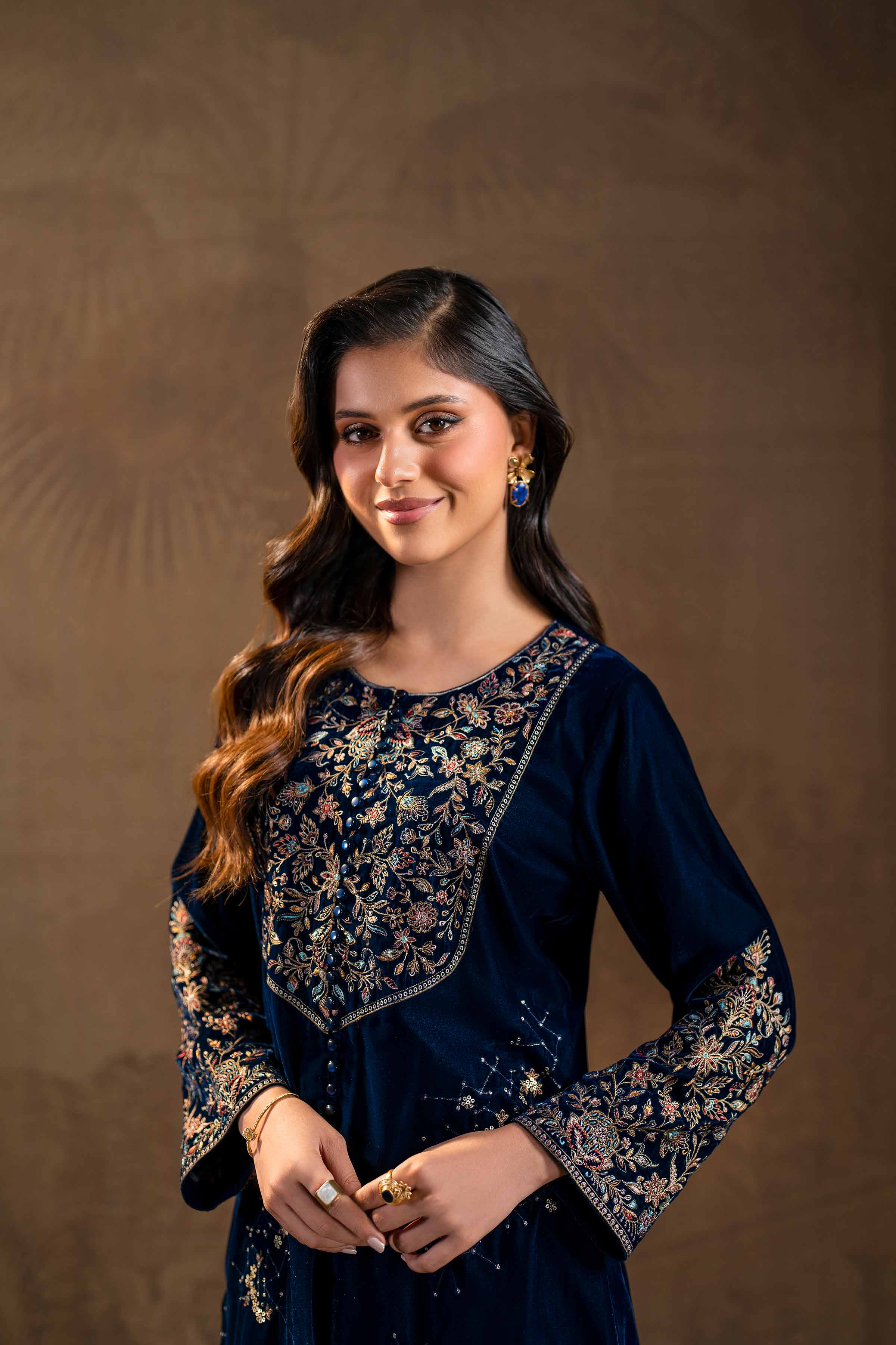 2 Piece - Embroidered Suit - KFW24-18 - Image 4