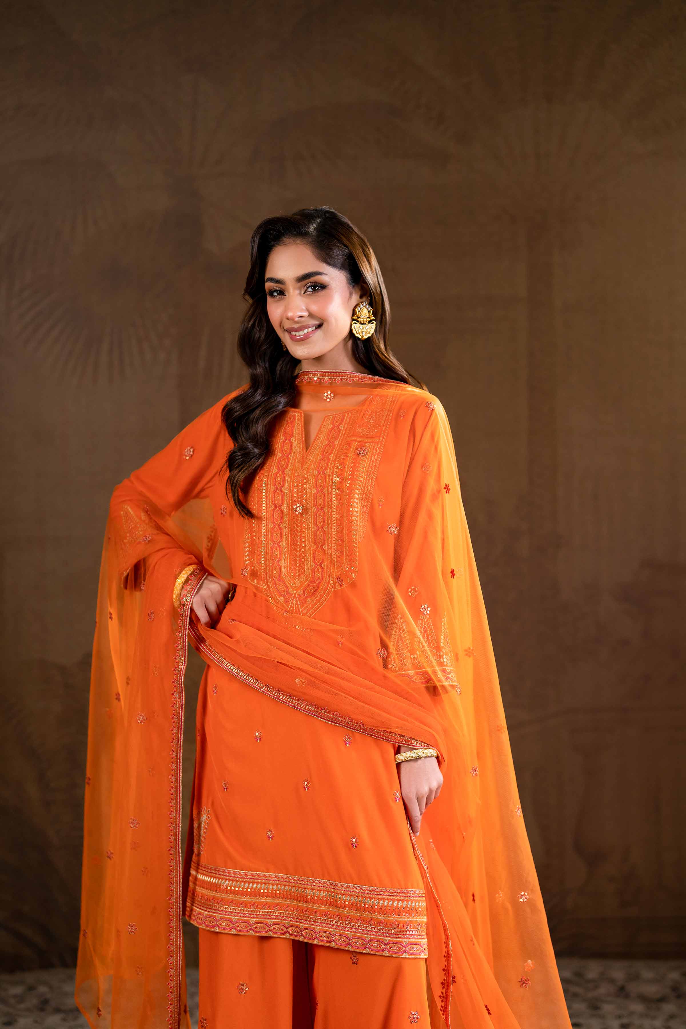 3 Piece - Embroidered Suit - KFW24-19 - Image 4