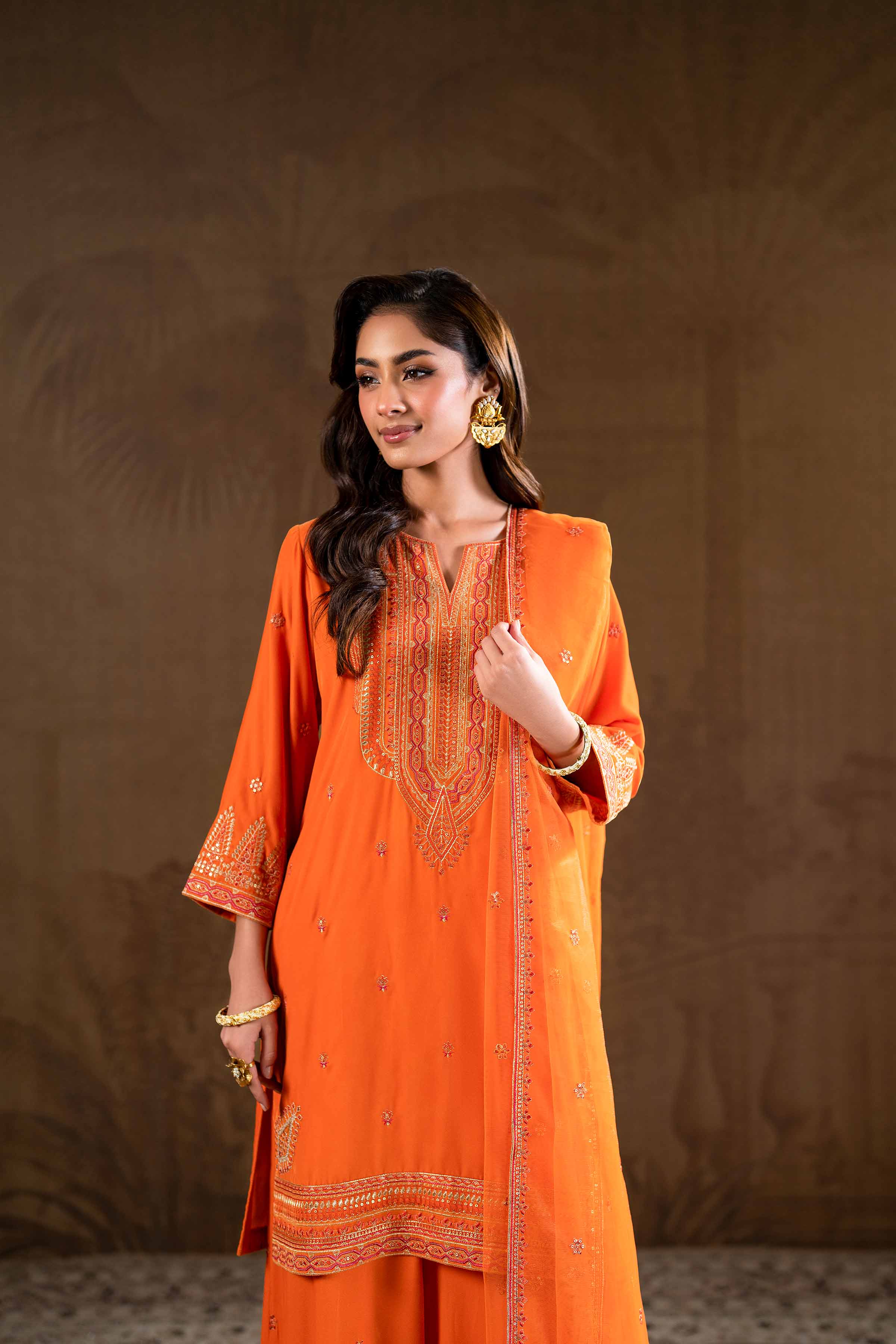 3 Piece - Embroidered Suit - KFW24-19 - Image 6