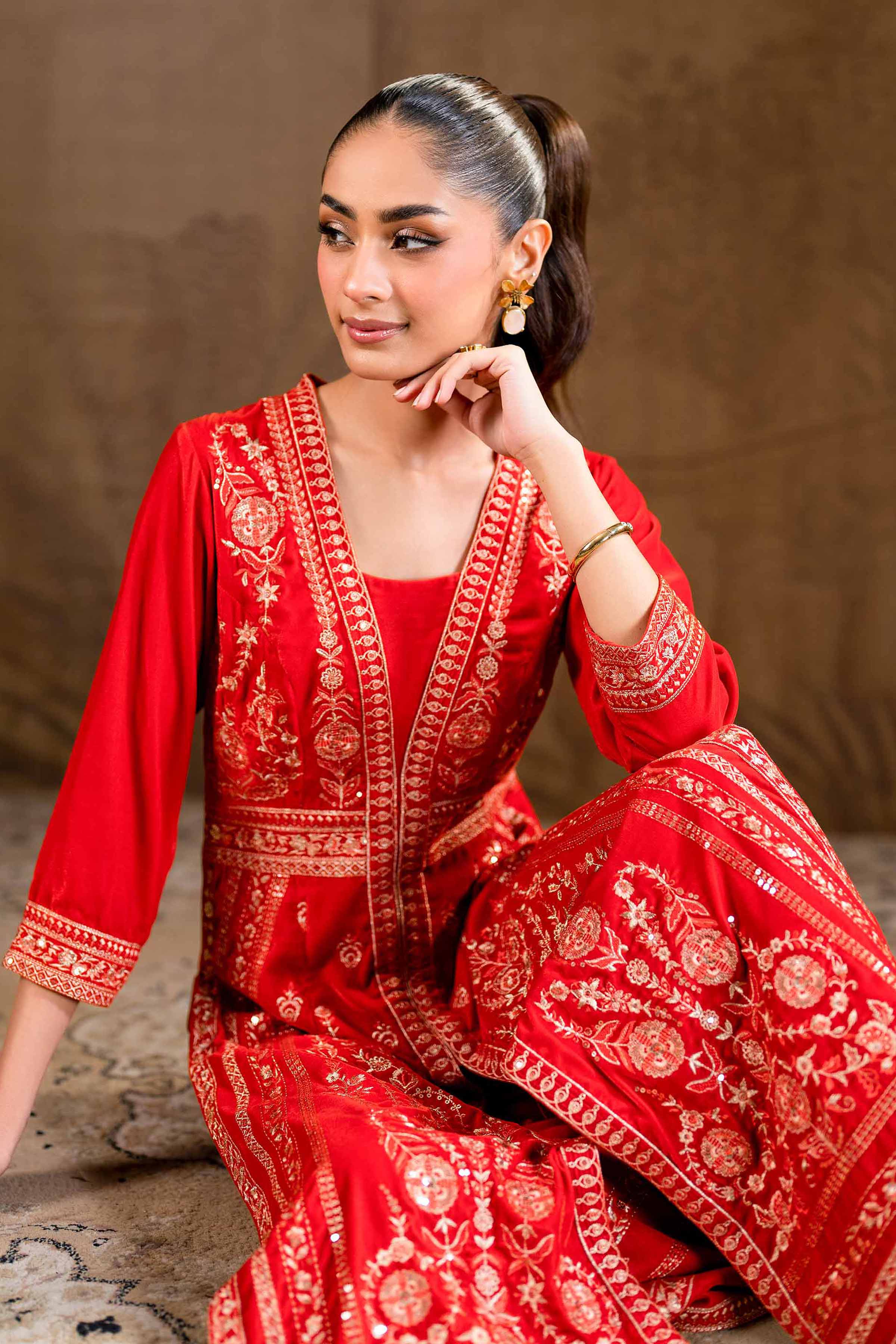 2 Piece - Embroidered Suit - KFW24-24 - Image 5