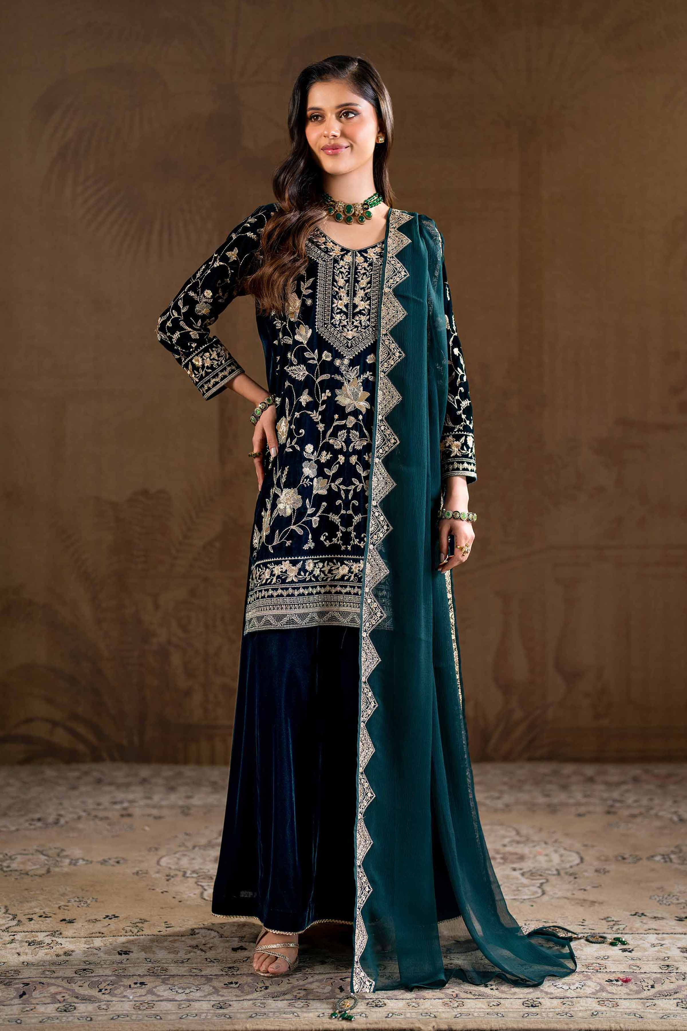 3 Piece - Embroidered Suit - KFW24-26 - Image 2