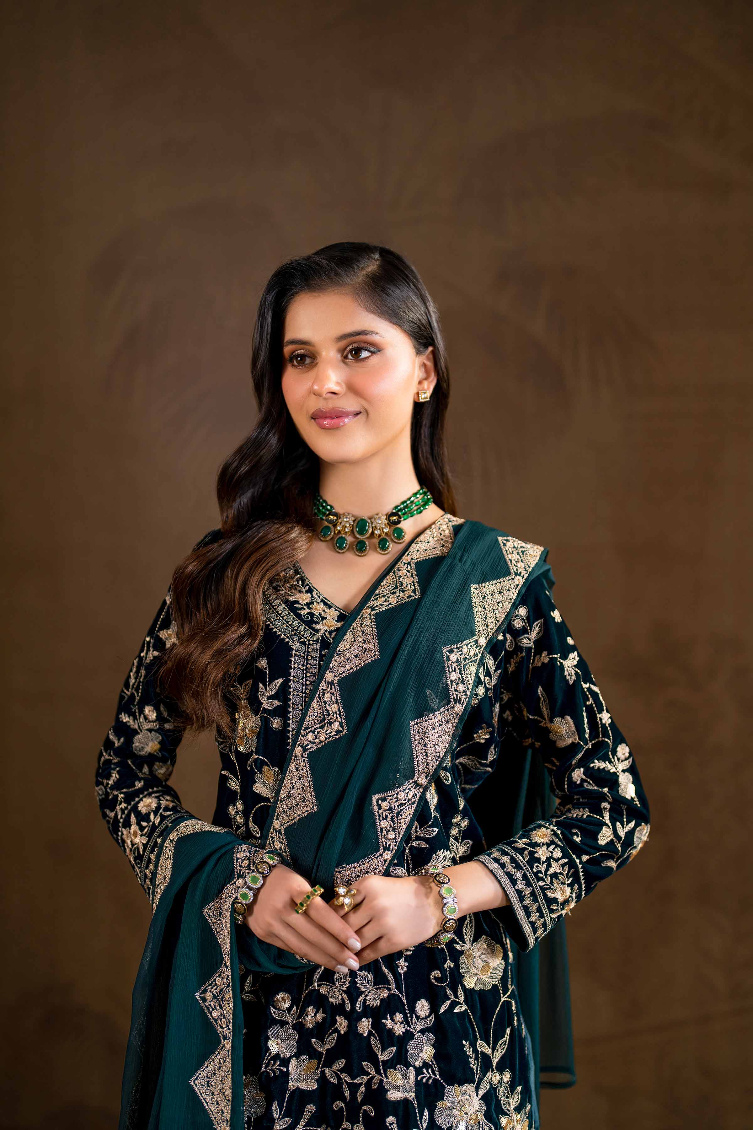 3 Piece - Embroidered Suit - KFW24-26 - Image 5