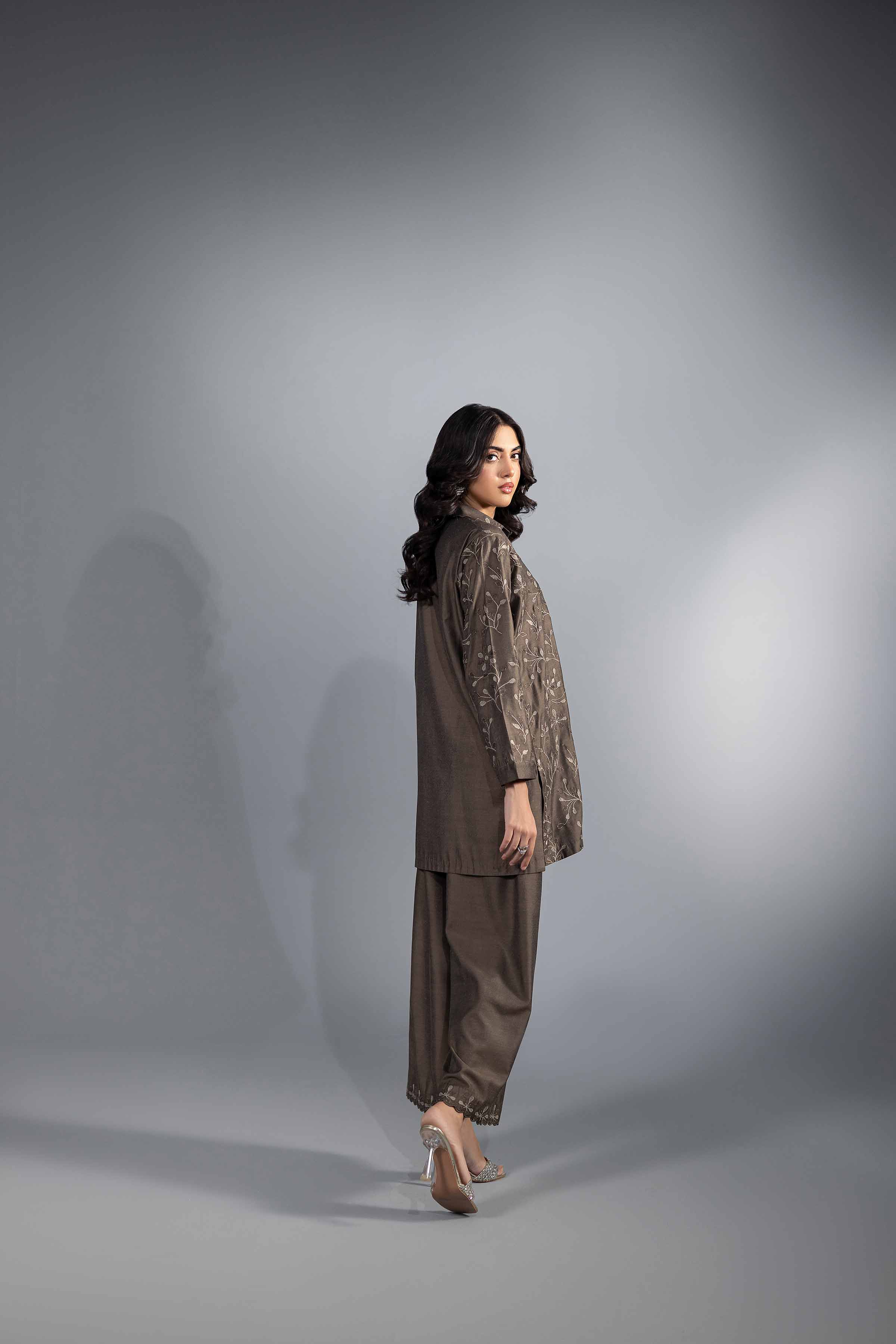 2 Piece - Embroidered Suit - KFW24-63 - Image 3