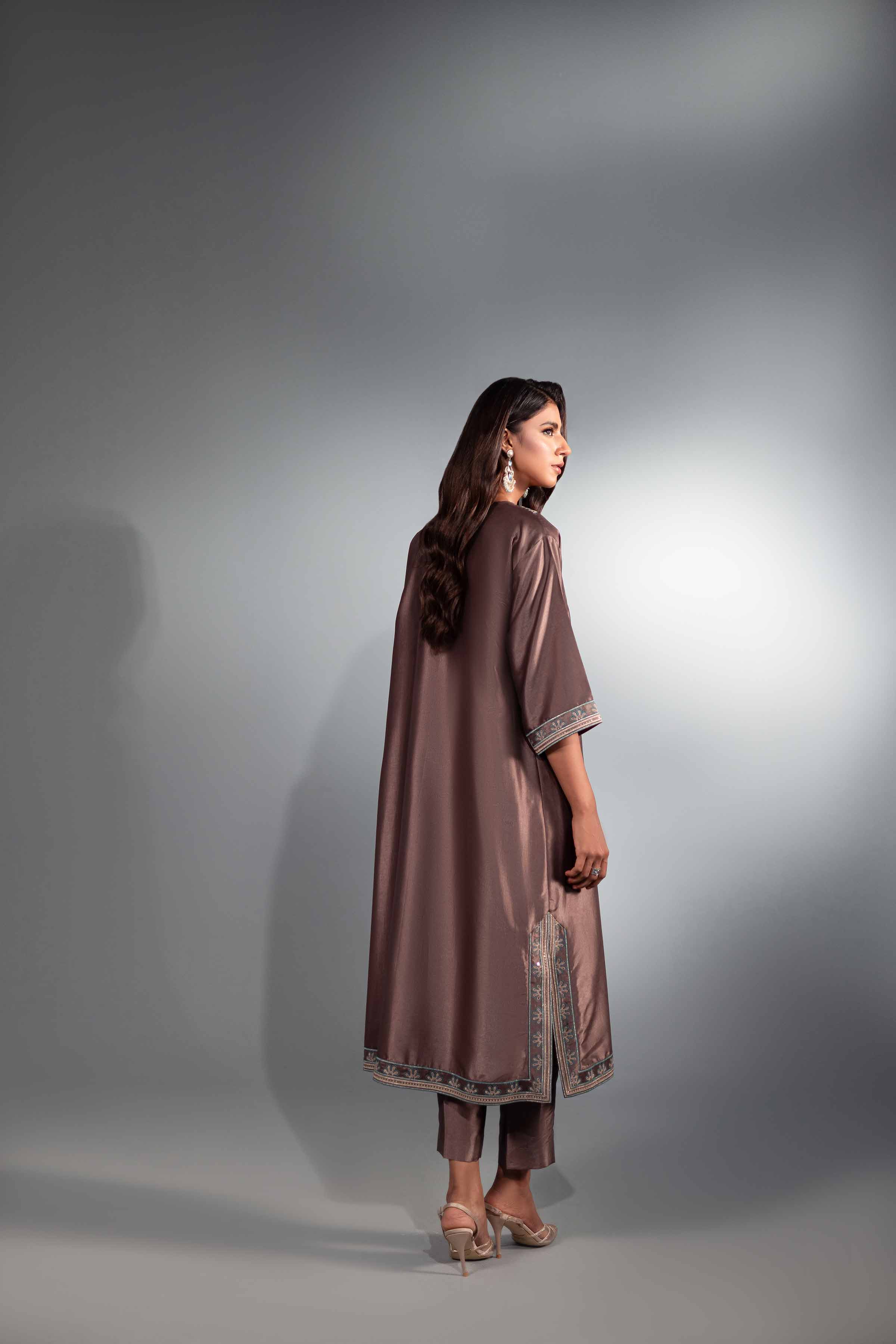 2 Piece - Embroidered Suit - KFW24-66 - Image 3