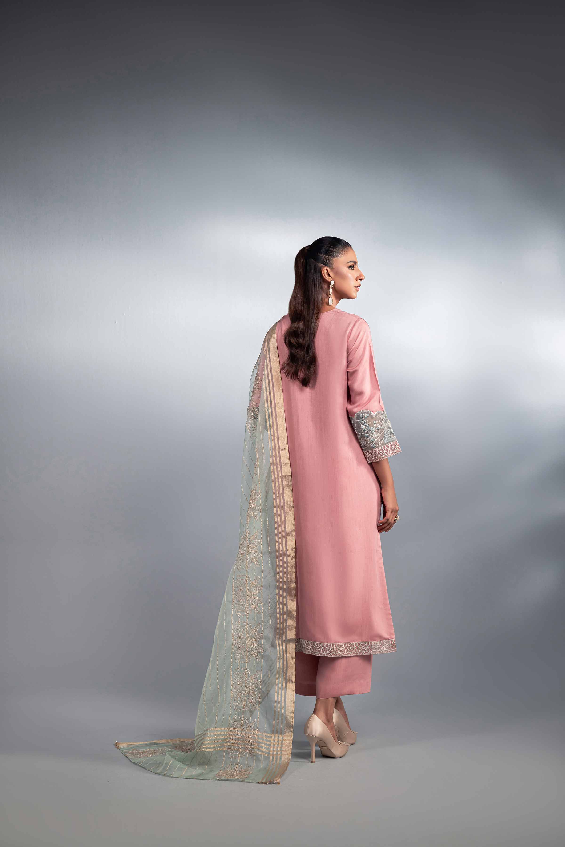 3 Piece - Embroidered Suit - KFW24-72 - Image 3