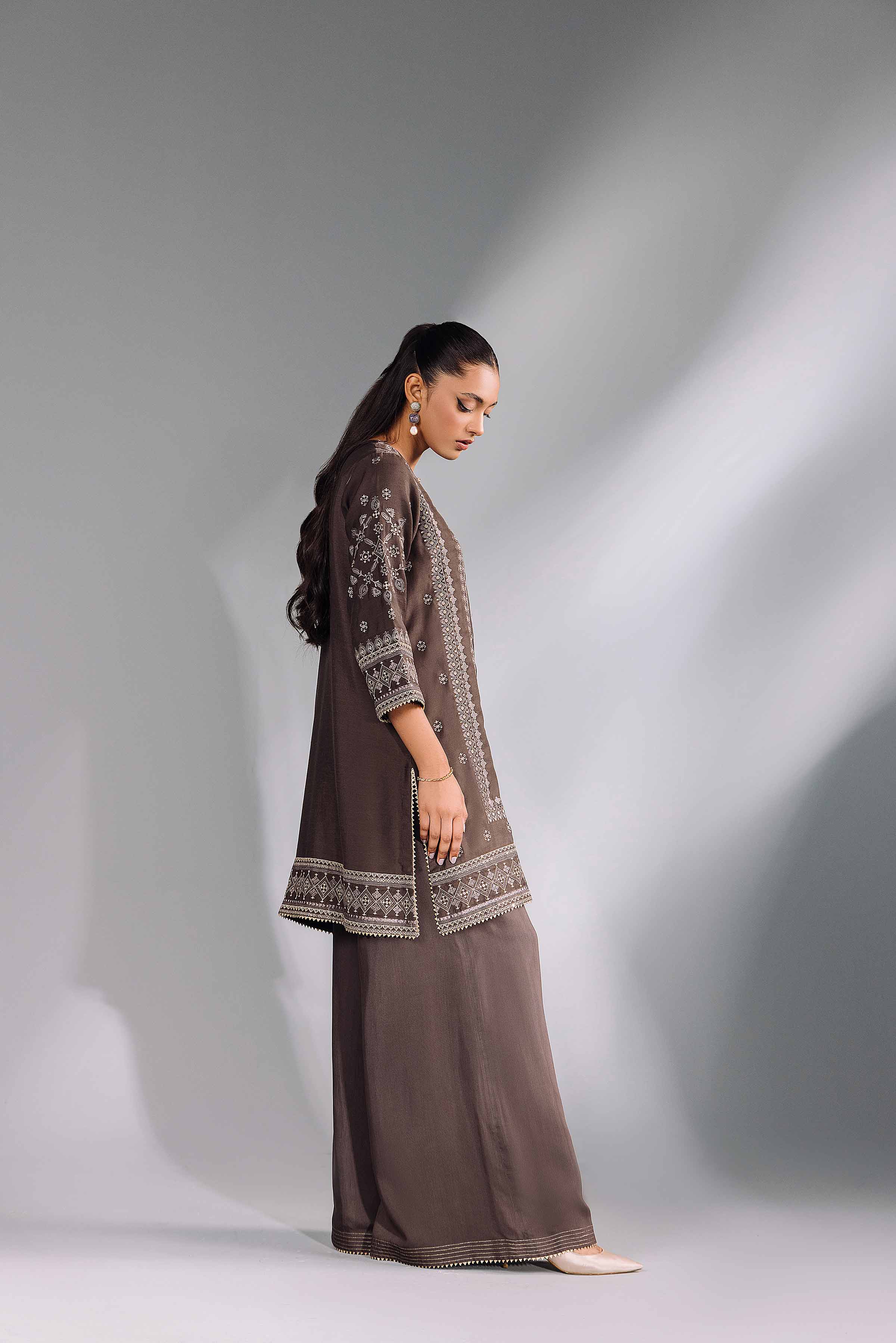 2 Piece - Embroidered Suit - KFW24-81 - Image 3