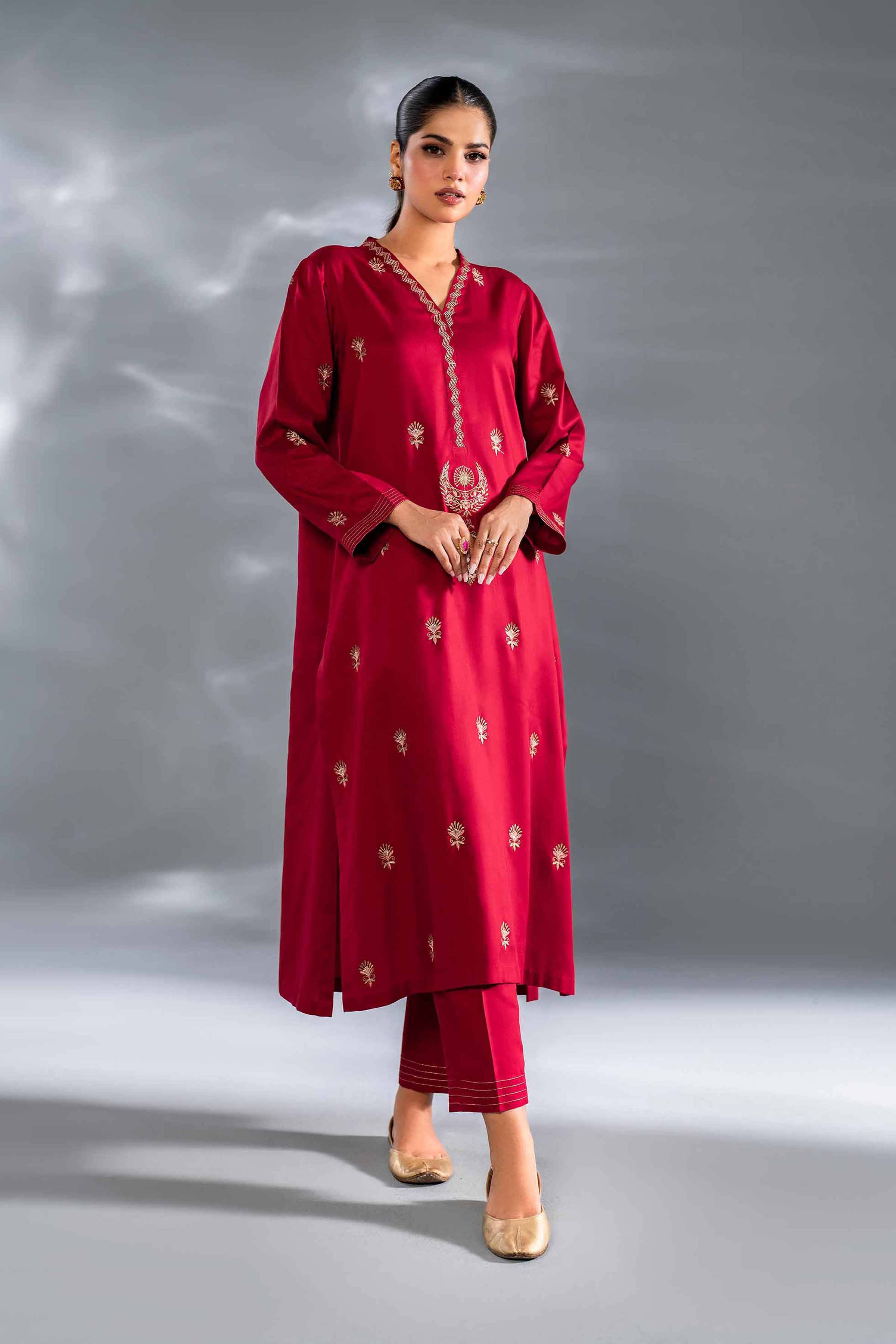 2 Piece - Embroidered Suit - KFW24-93 - Image 2