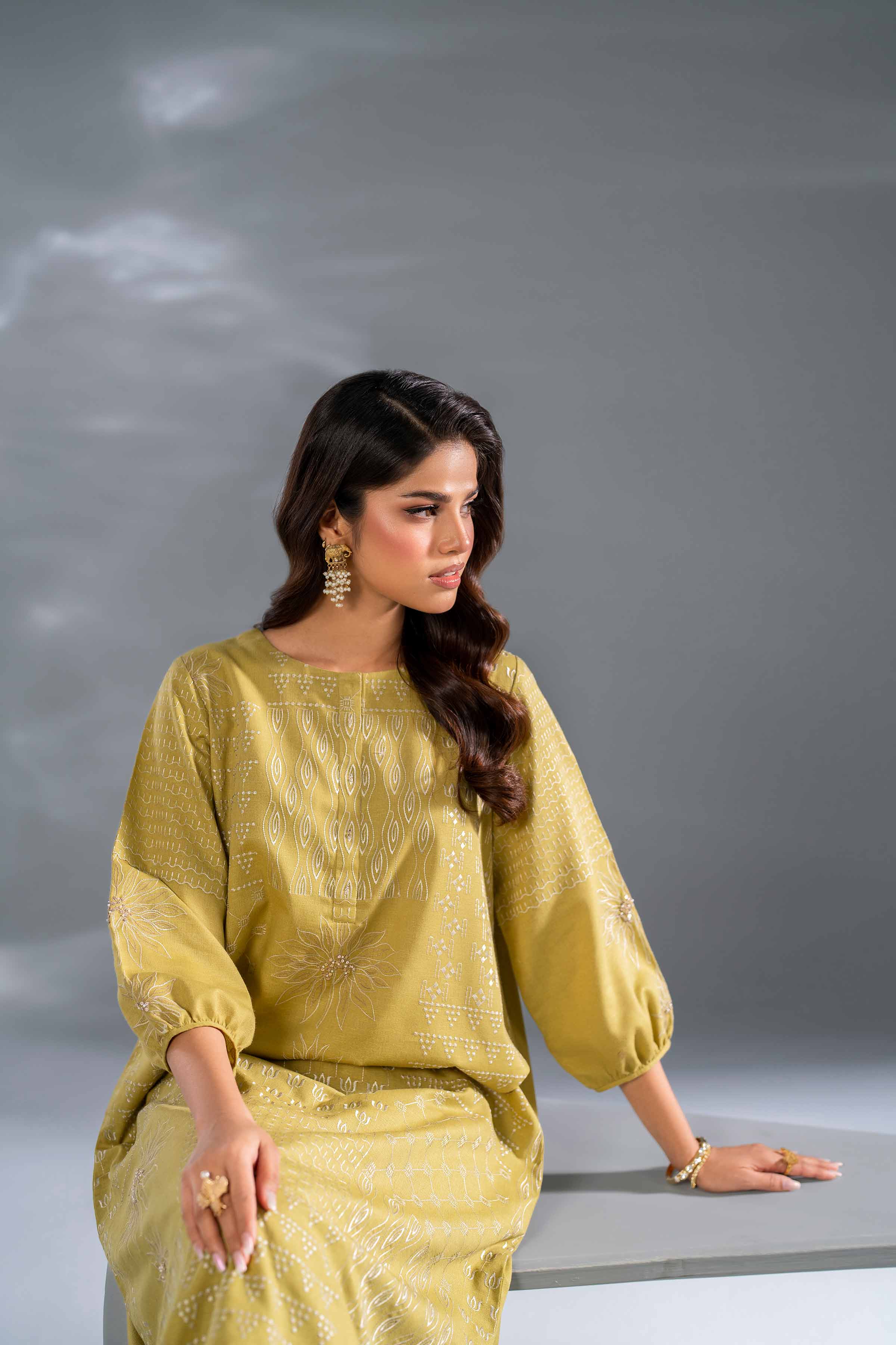 2 Piece - Embroidered Suit - KFW24-99 - Image 6