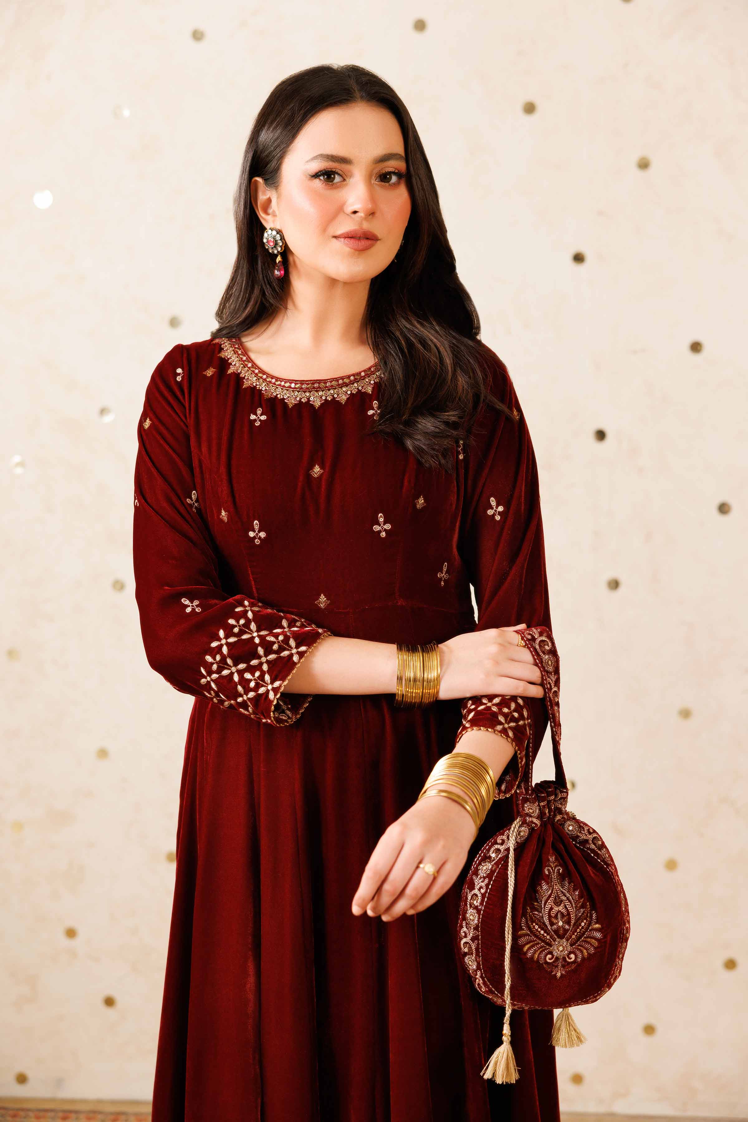 2 Piece - Embroidered Suit - KFW25-05 - Image 6