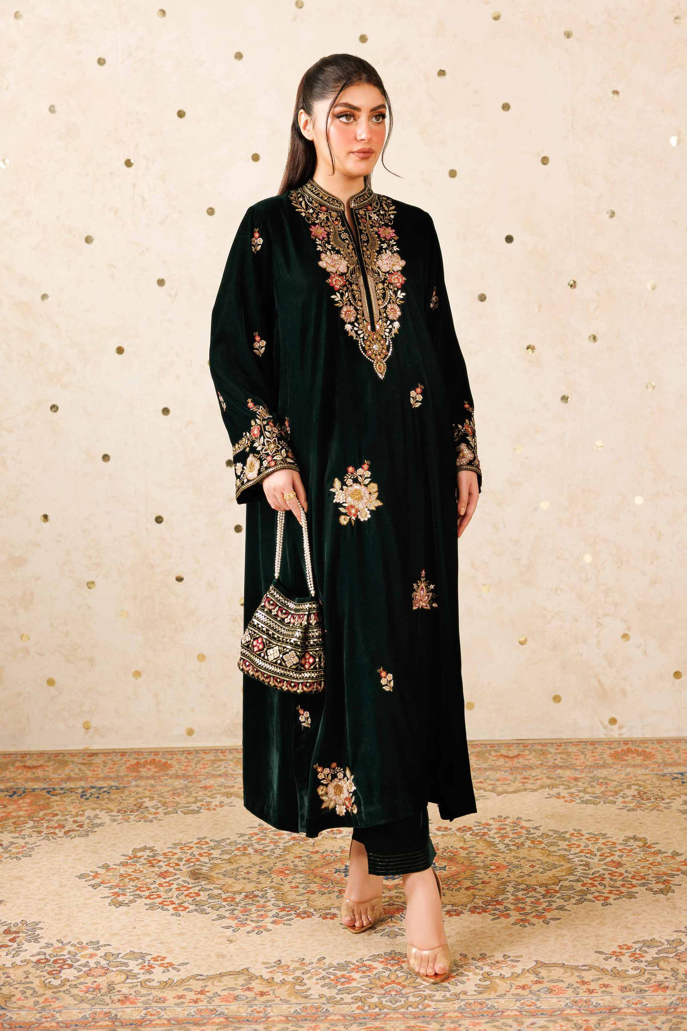 2 Piece - Embroidered Suit - KFW25-09 - Image 2