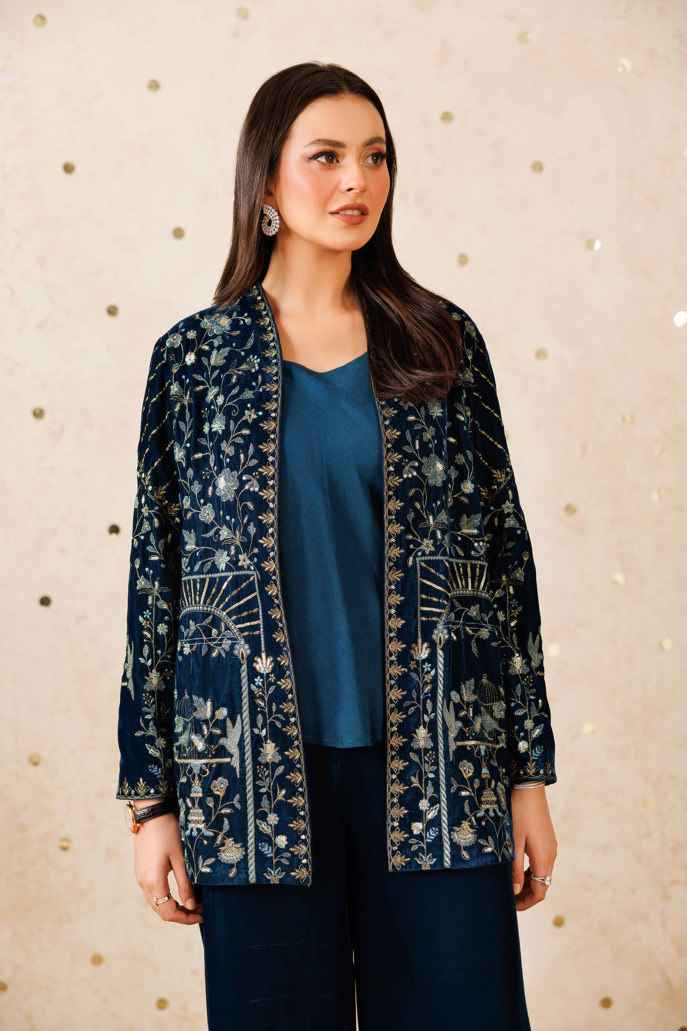 3 Piece - Embroidered Suit - KFW25-10 - Image 4