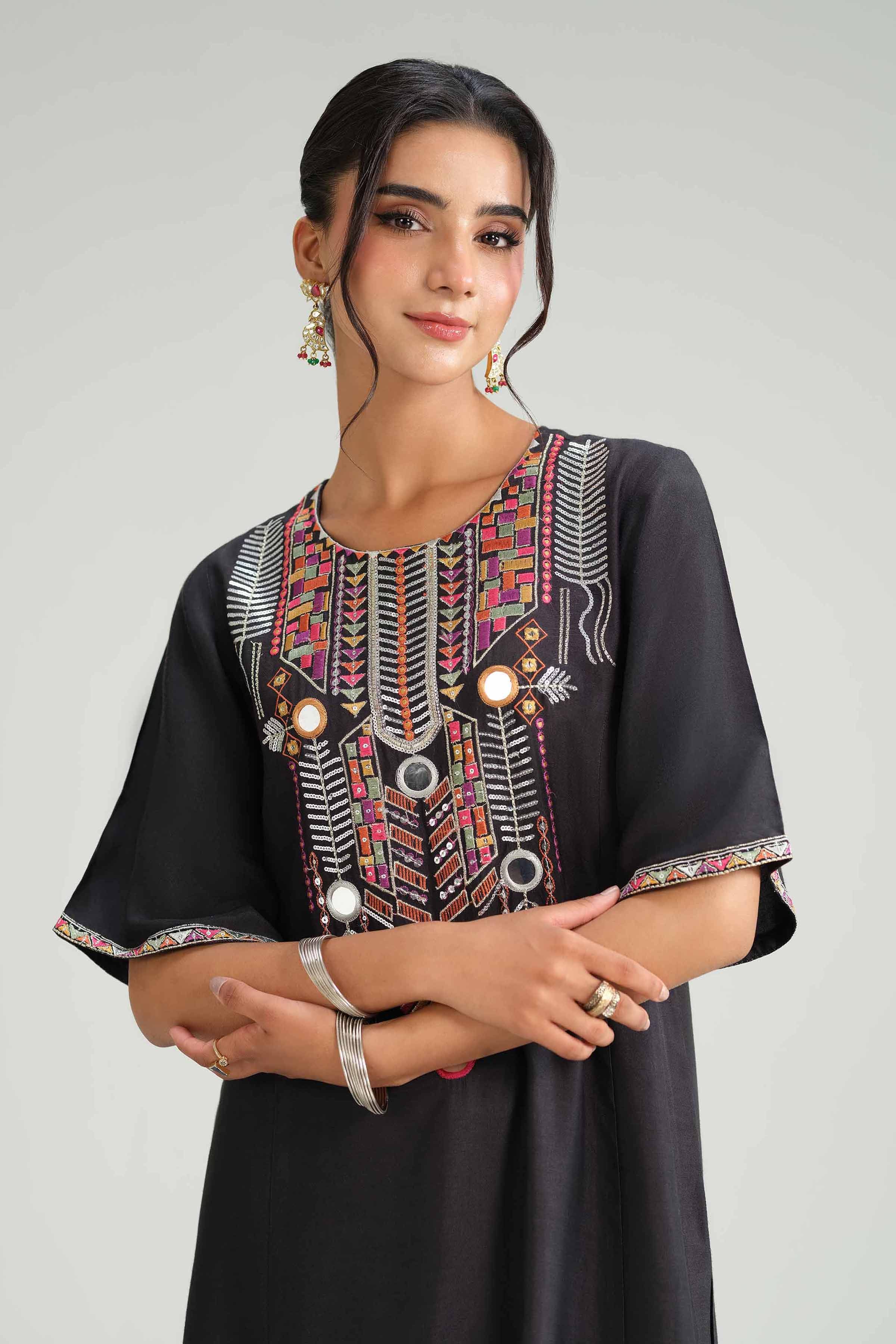 2 Piece - Embroidered Suit - KFW25-105