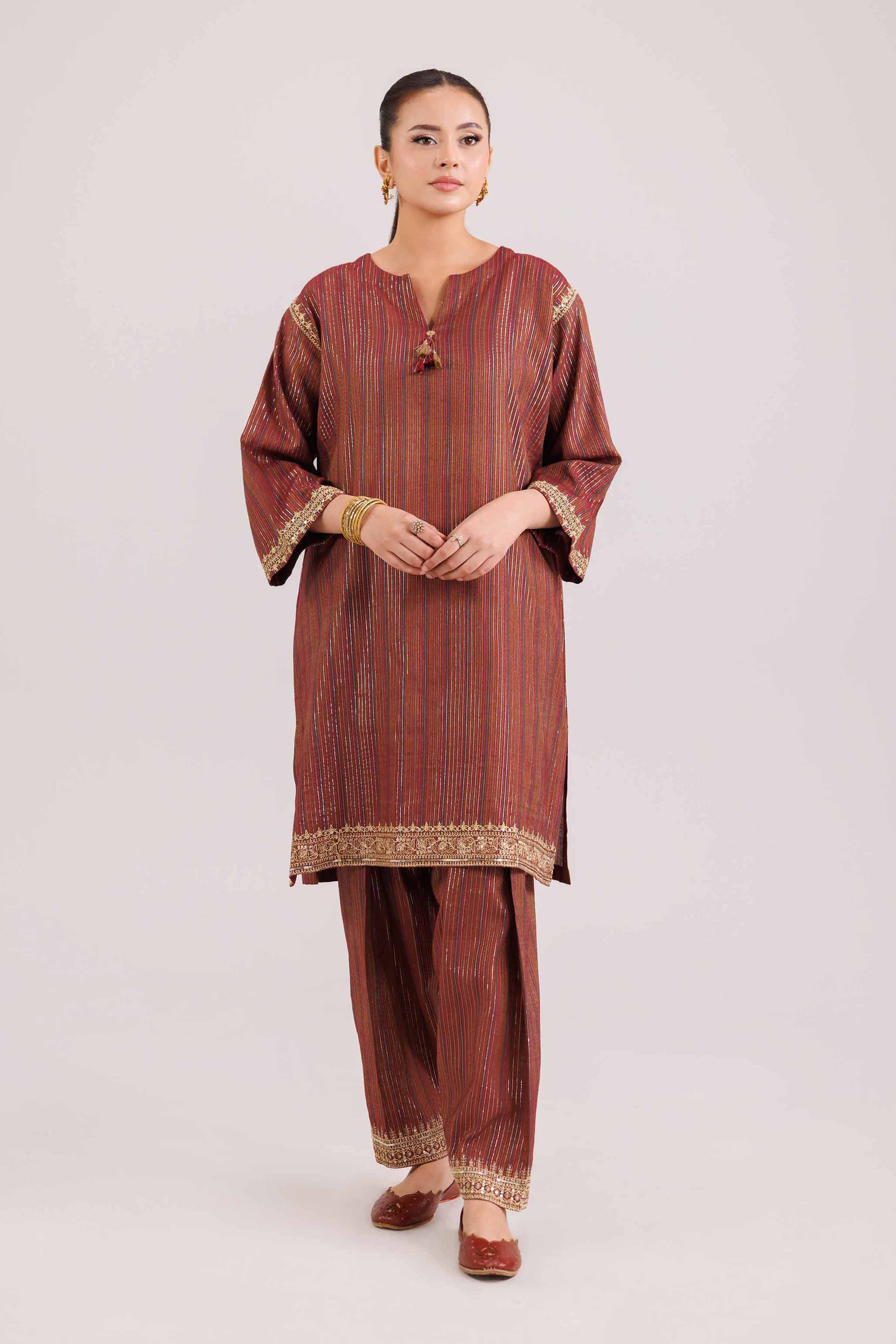 2 Piece - Embroidered Suit - KFW25-139