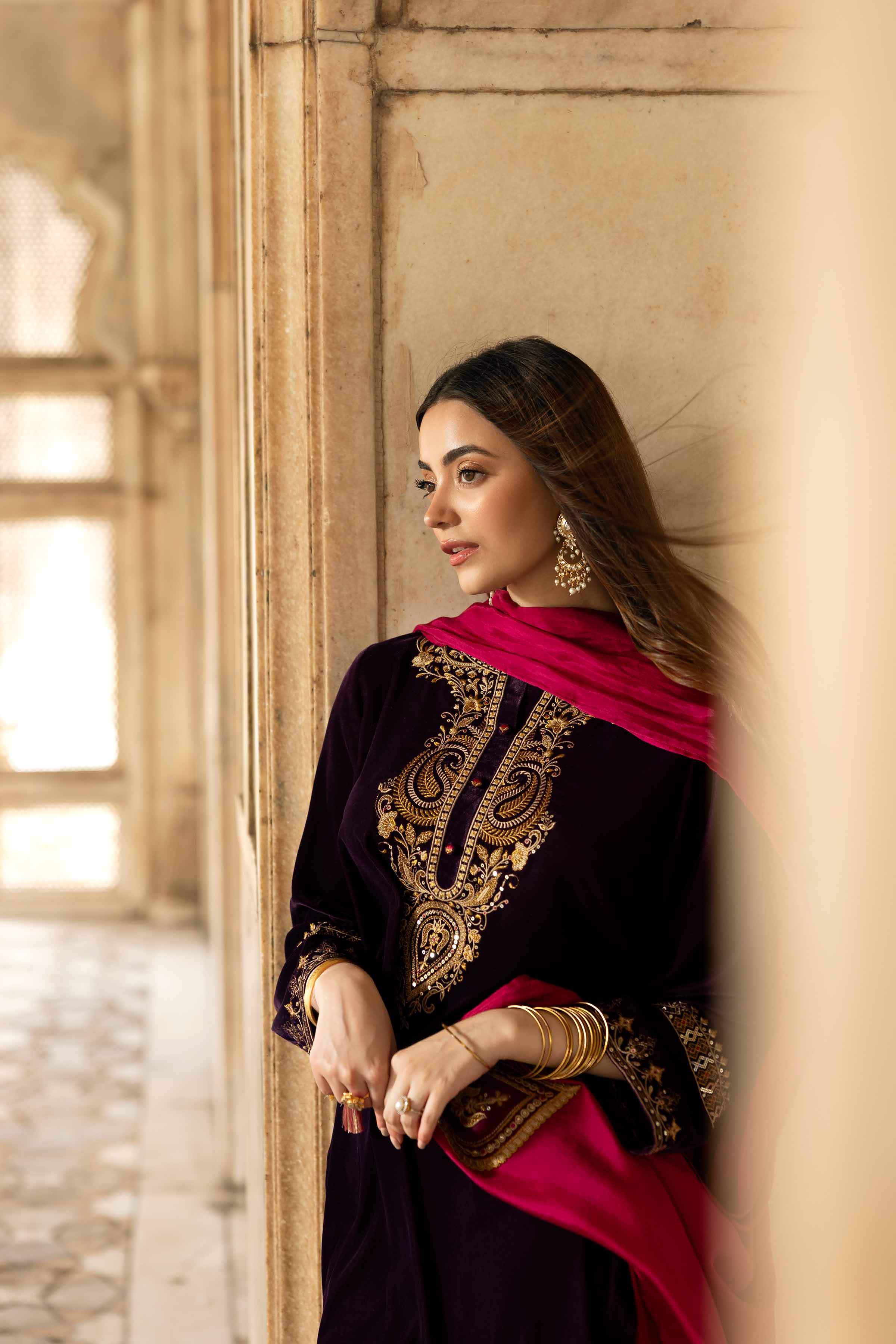 3 Piece - Embroidered Suit - KFW25-14 - Image 5