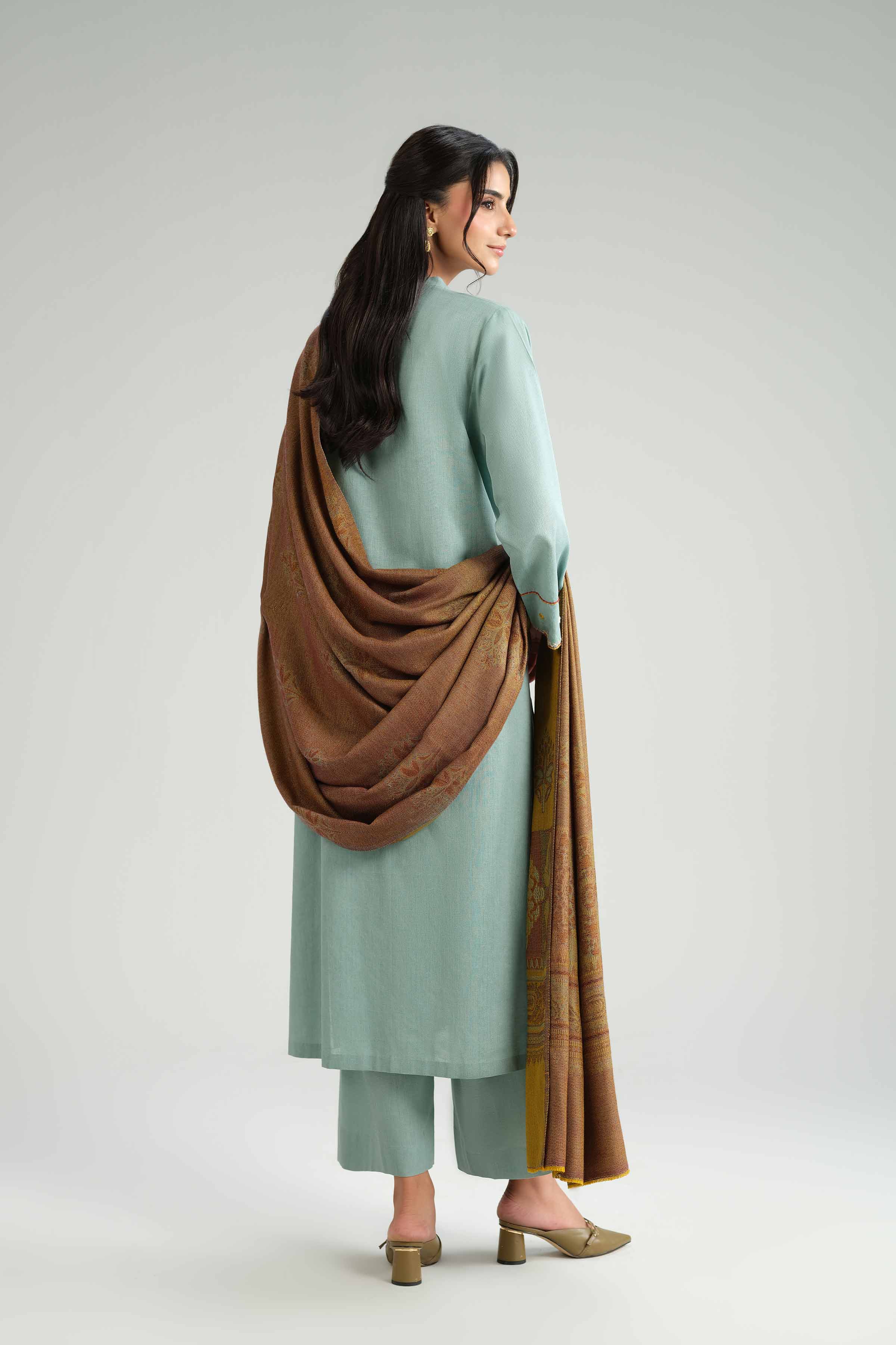 3 Piece - Embroidered Suit - KFW25-162 - Image 3