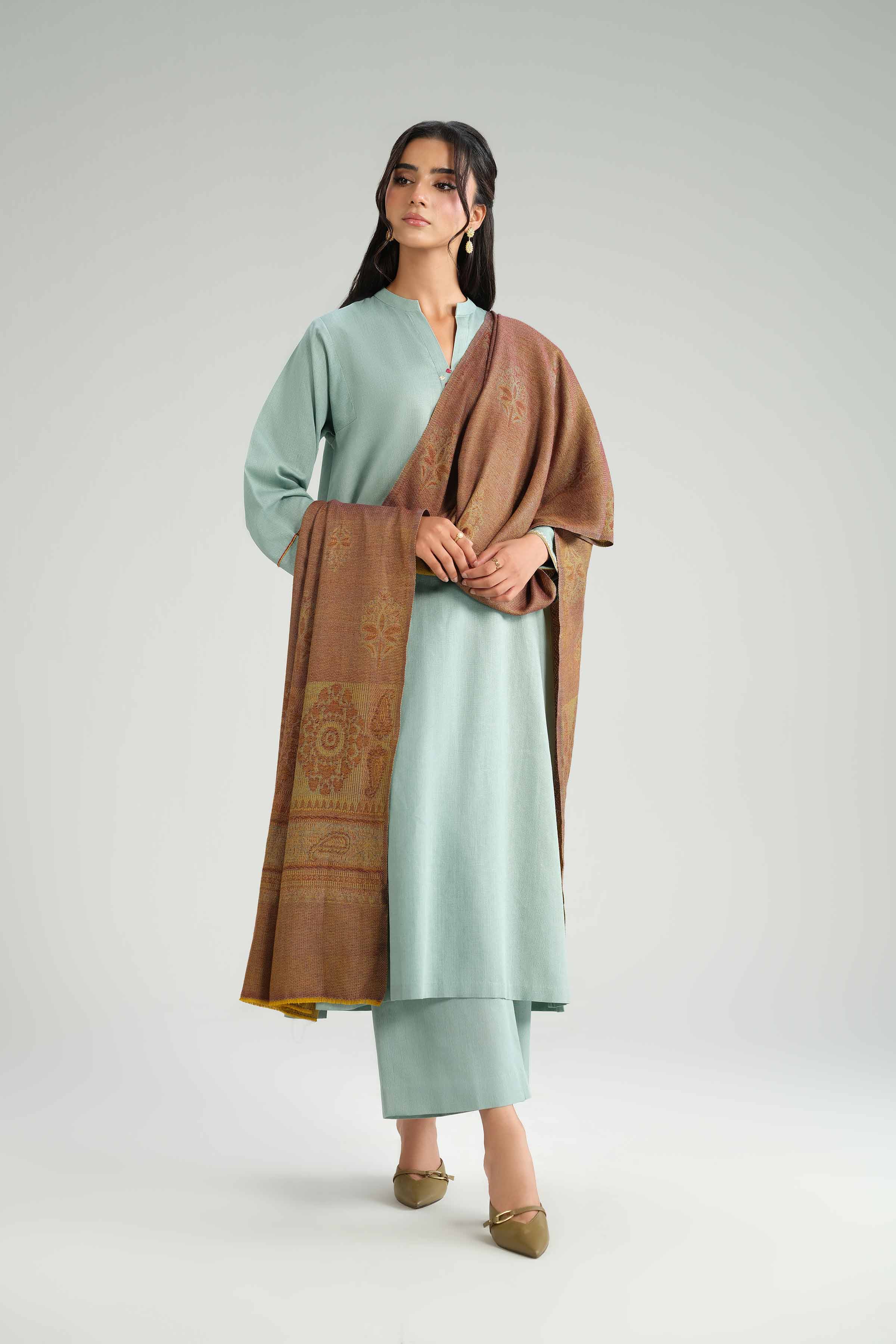 3 Piece - Embroidered Suit - KFW25-162 - Image 4