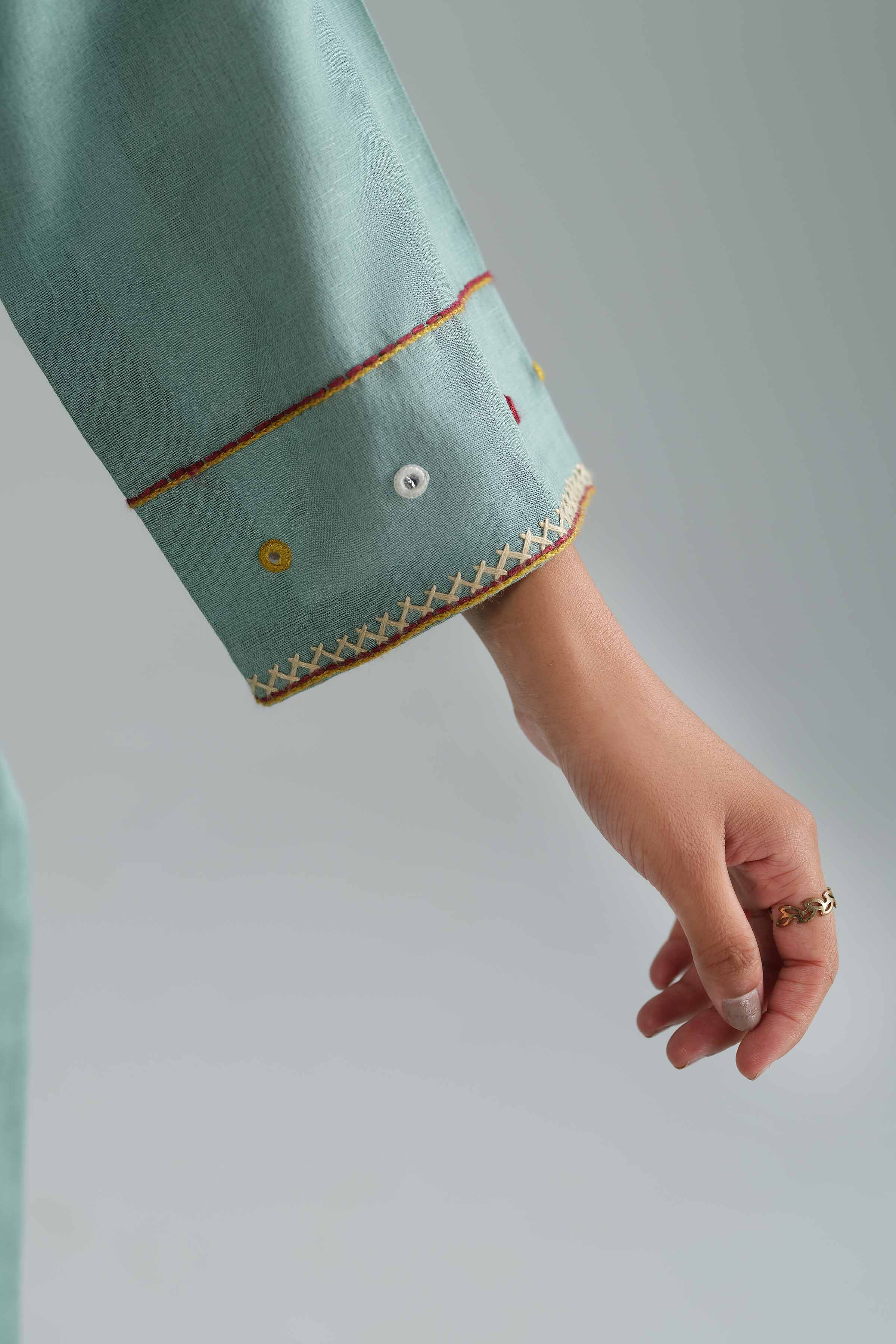 3 Piece - Embroidered Suit - KFW25-162 - Image 7
