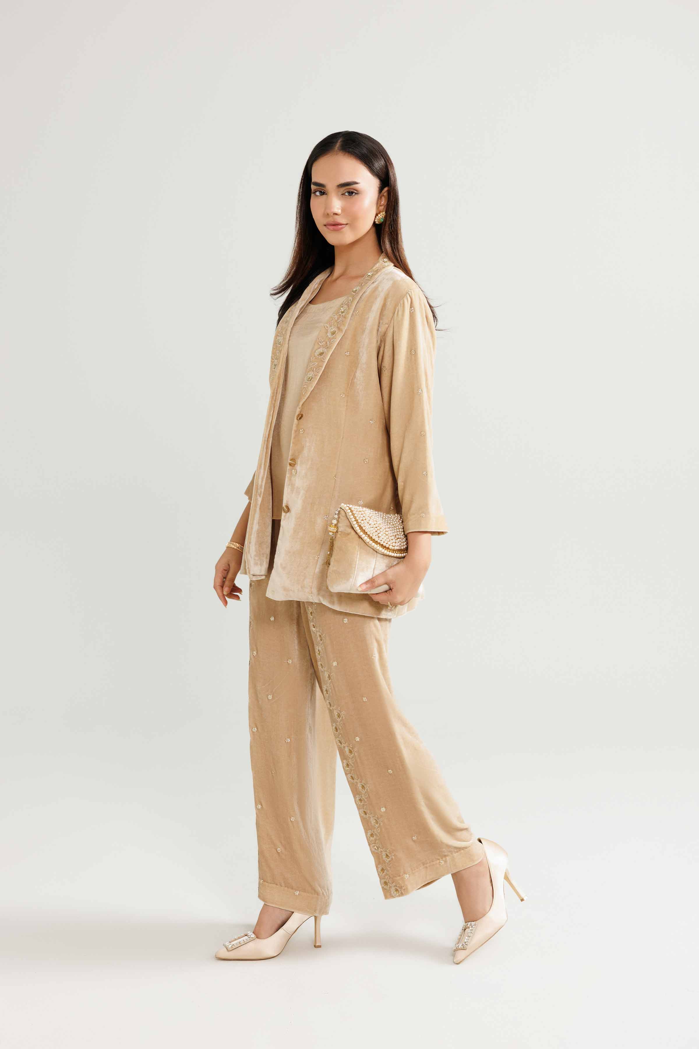 3 Piece - Embroidered Suit - KFW25-17 - Image 4