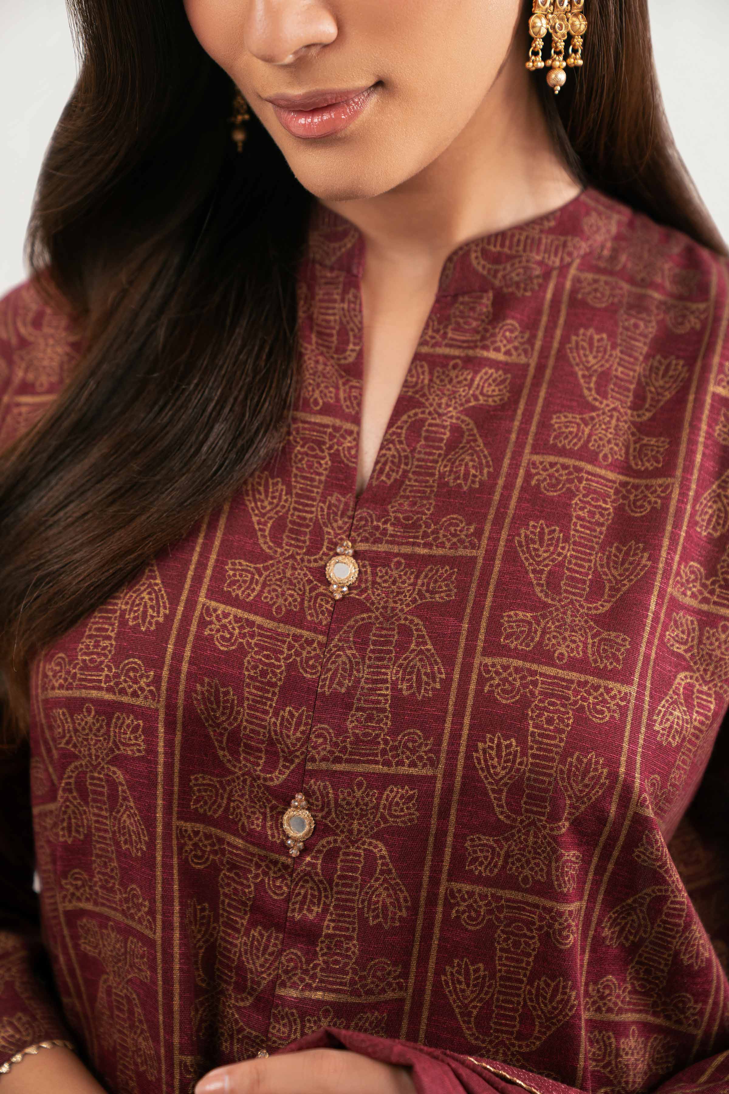 3 Piece - Printed Suit - KFW25-172 - Image 7
