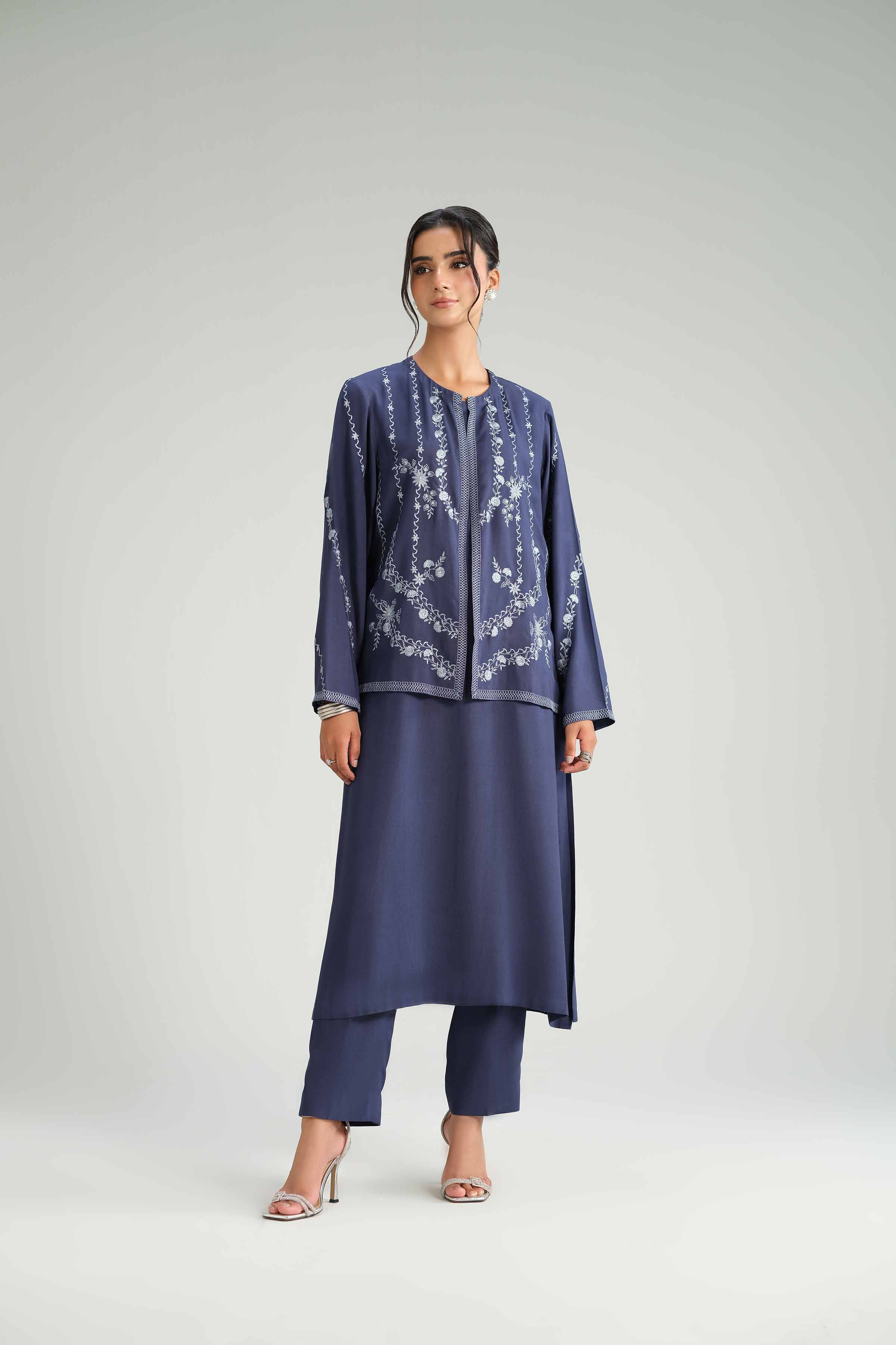 3 Piece - Embroidered Suit - KFW25-178 - Image 7