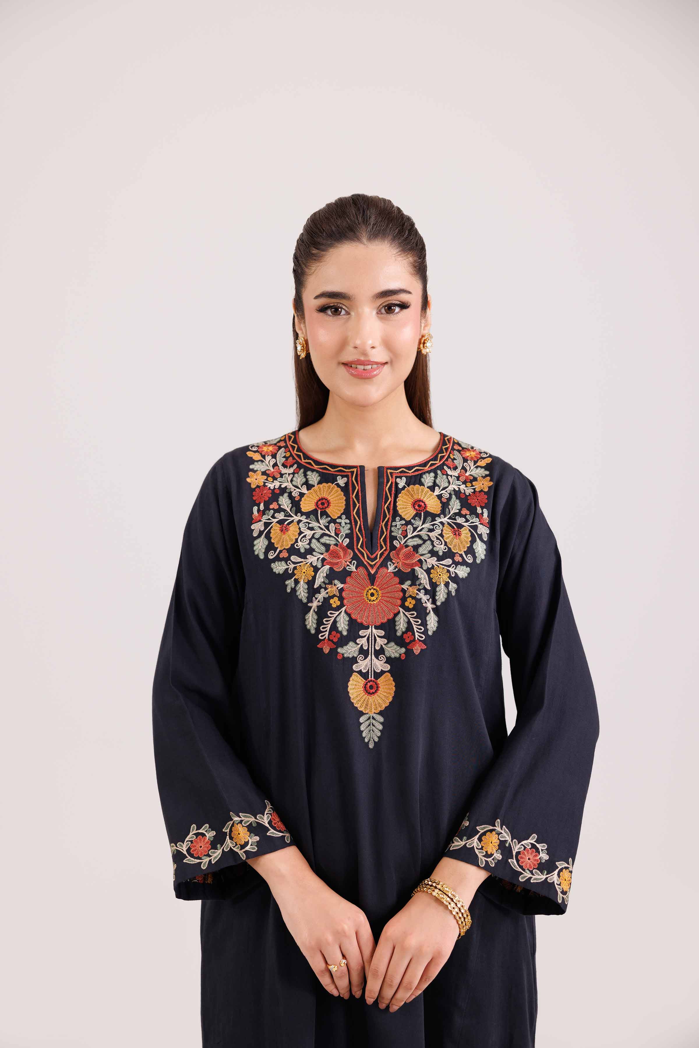 2 Piece - Embroidered Suit - KFW25-179 - Image 7