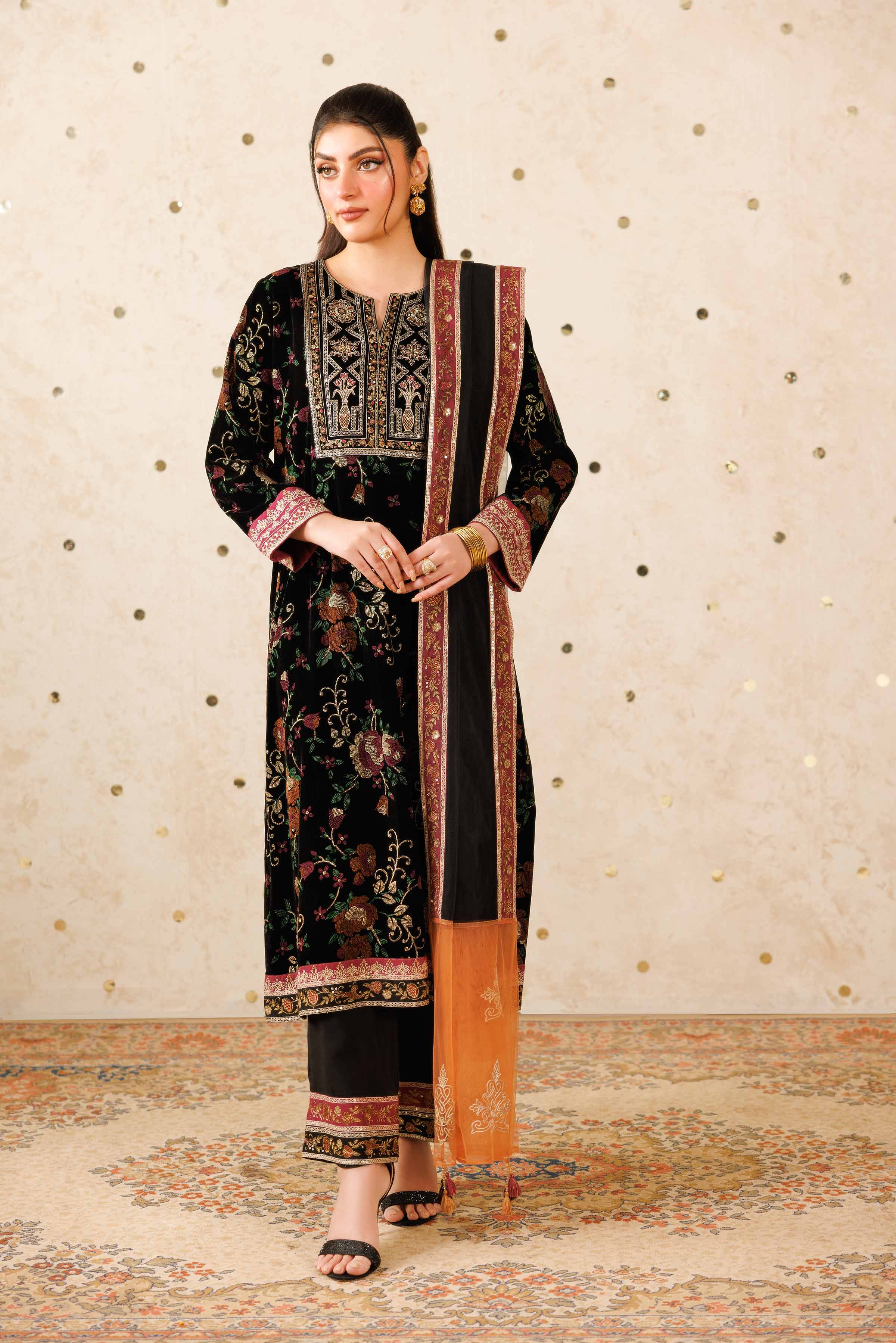 3 Piece - Embroidered Suit - KFW25-19 - Image 5