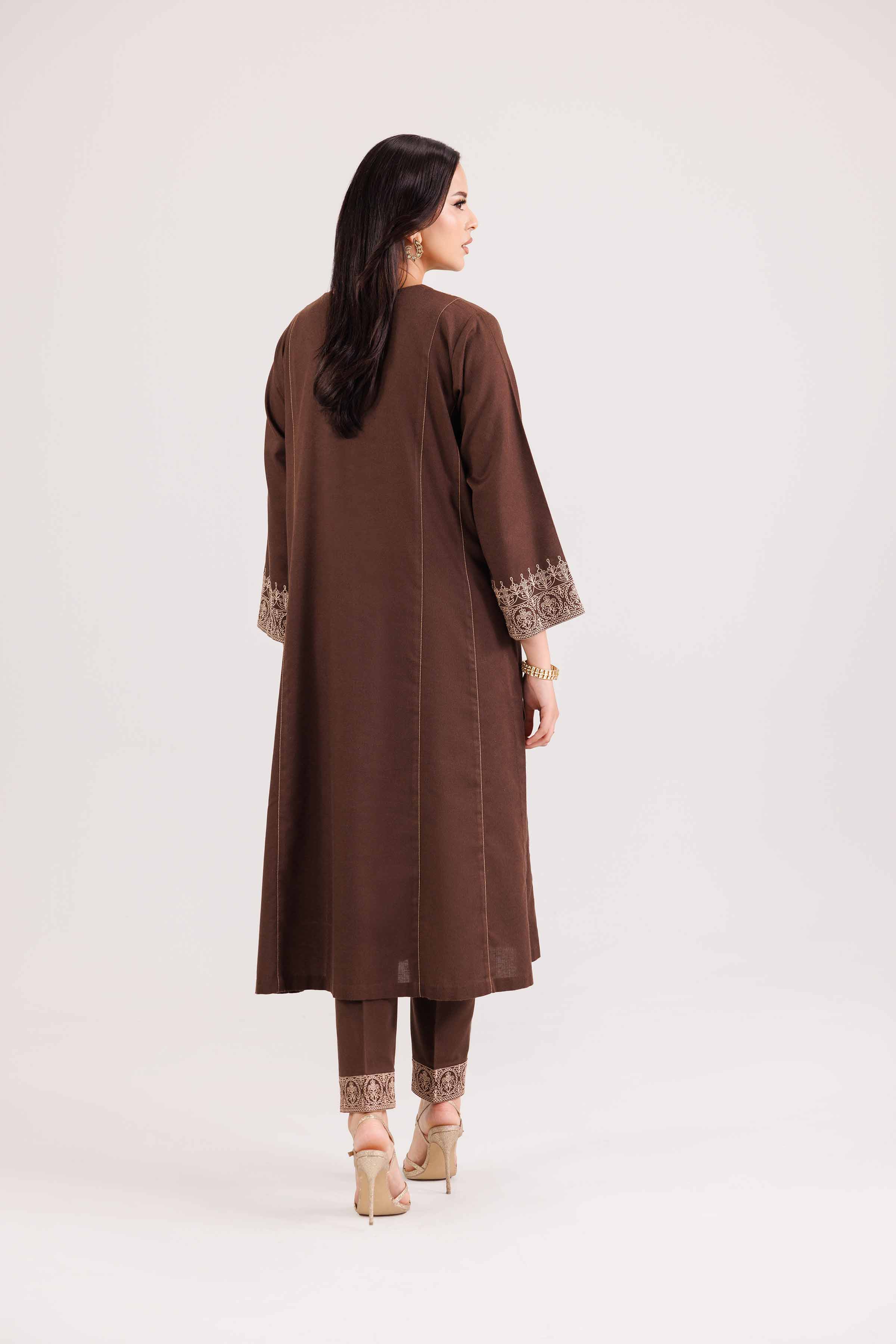 2 Piece - Embroidered Suit - KFW25-192 - Image 3