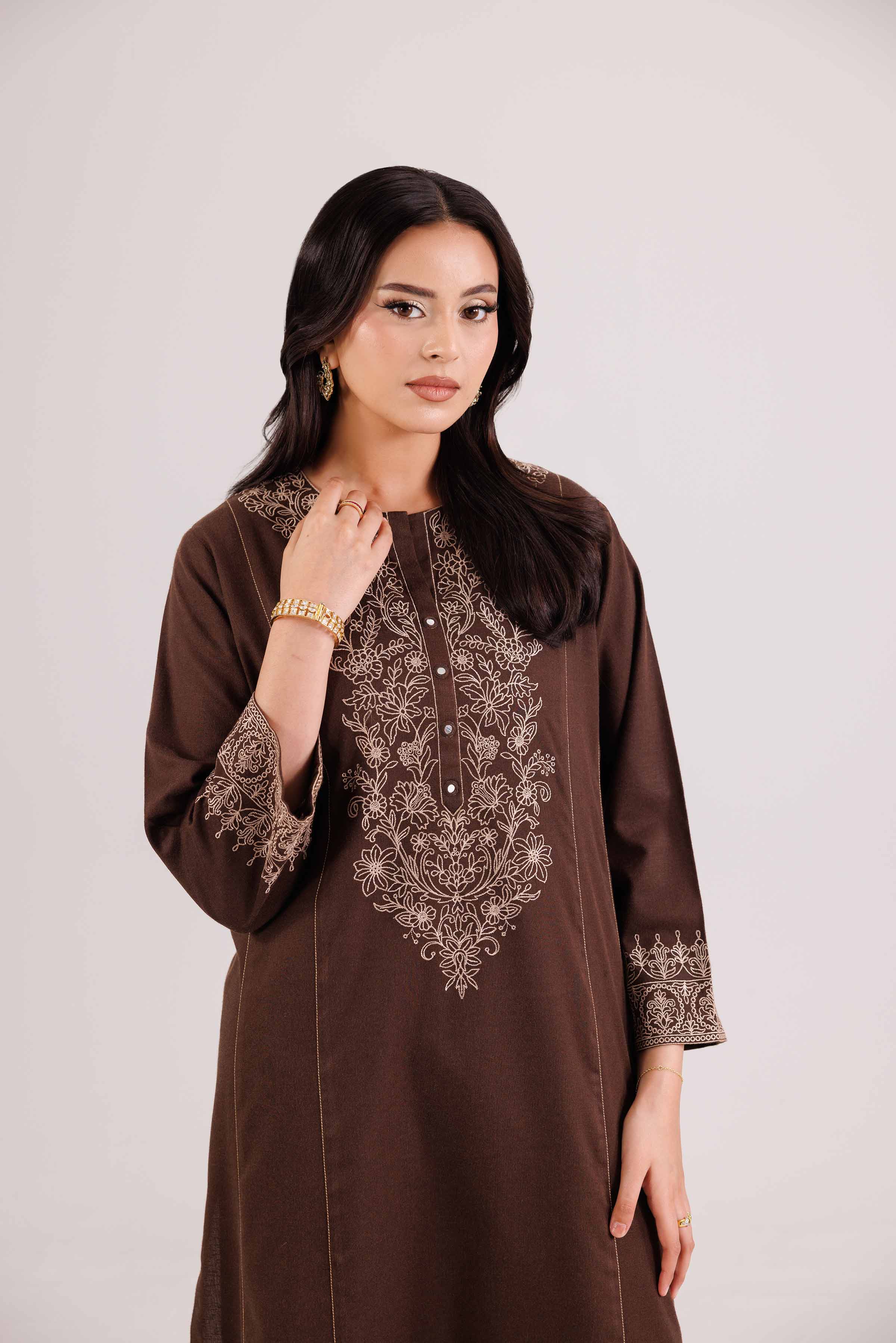 2 Piece - Embroidered Suit - KFW25-192 - Image 5