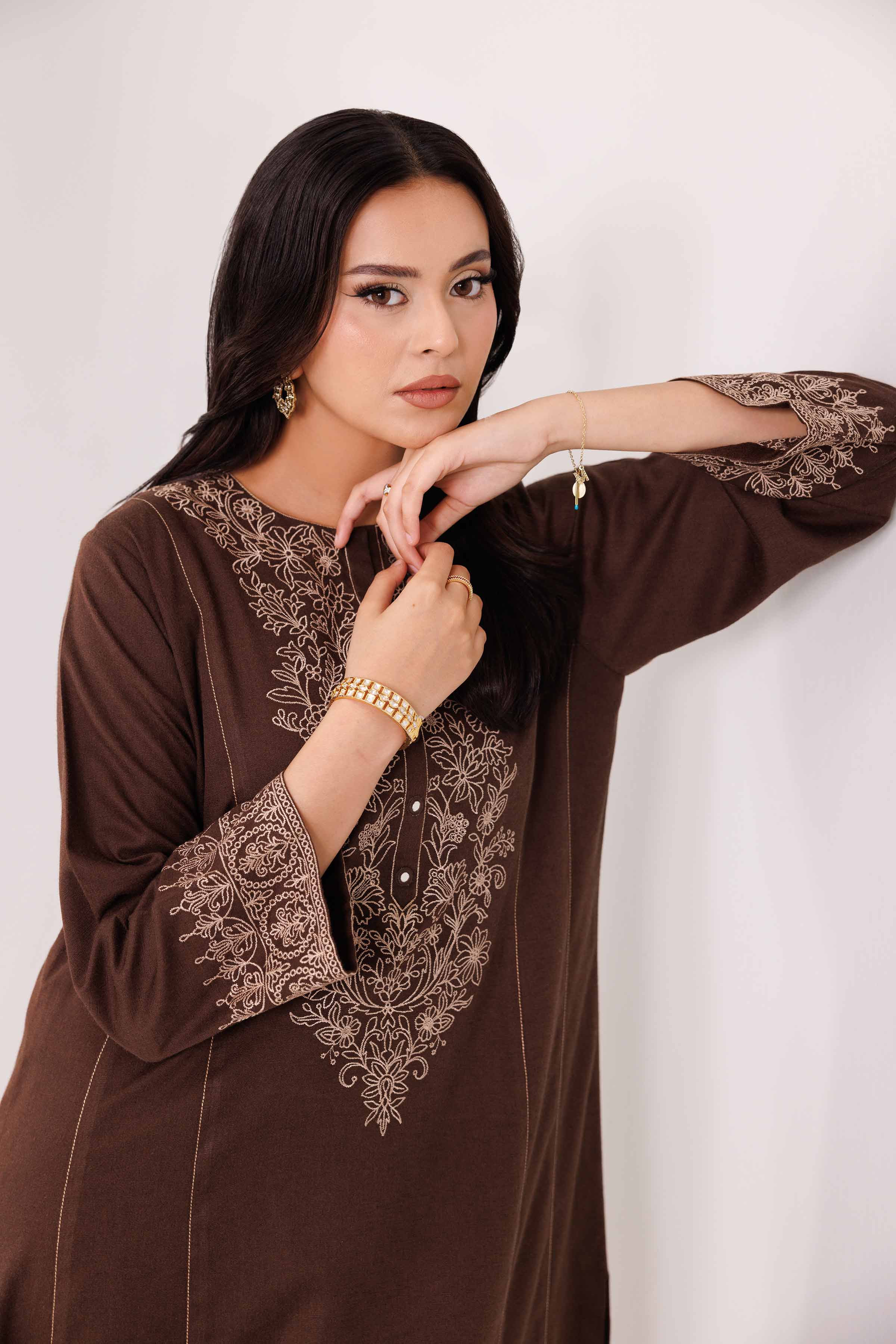 2 Piece - Embroidered Suit - KFW25-192 - Image 6