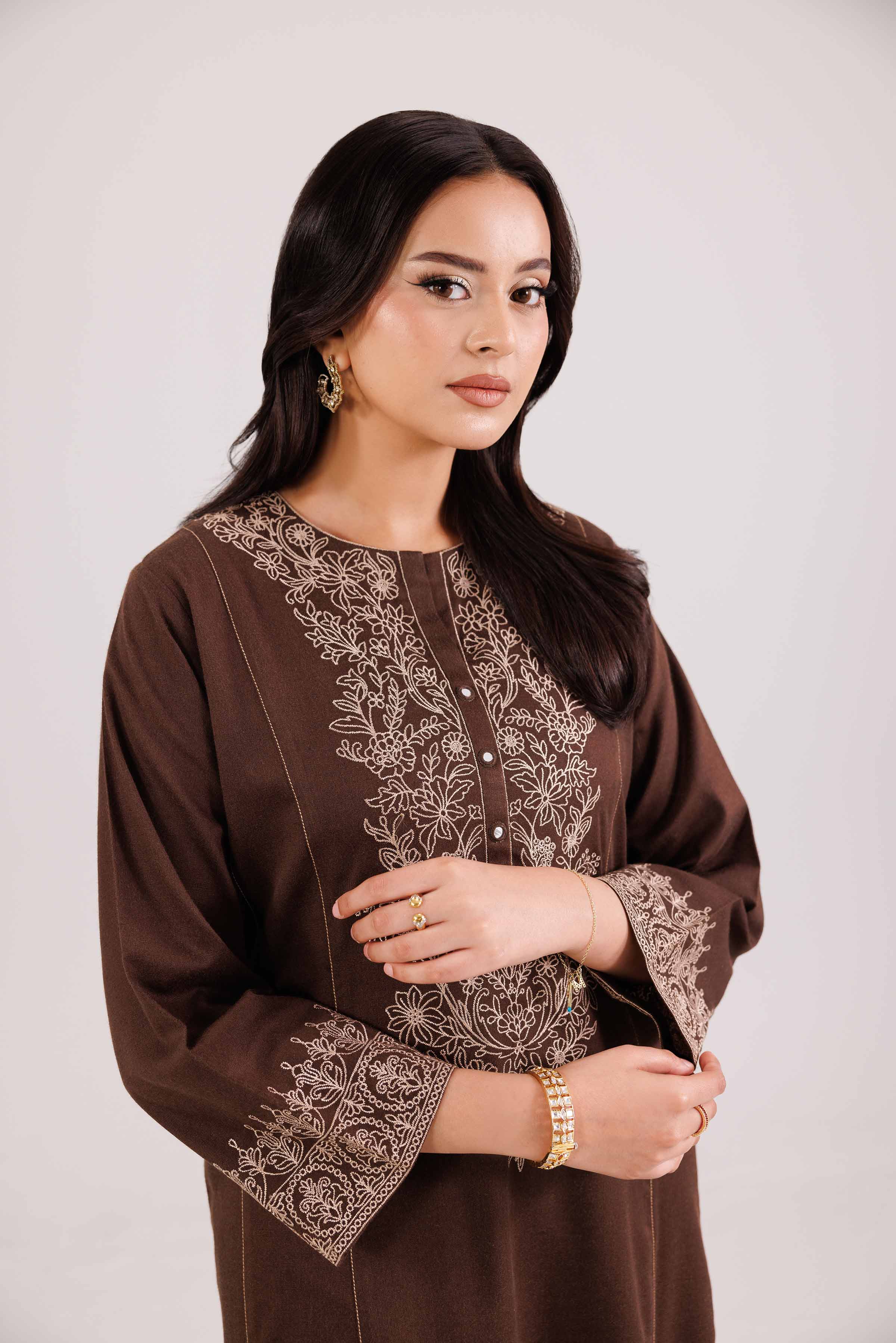 2 Piece - Embroidered Suit - KFW25-192 - Image 7