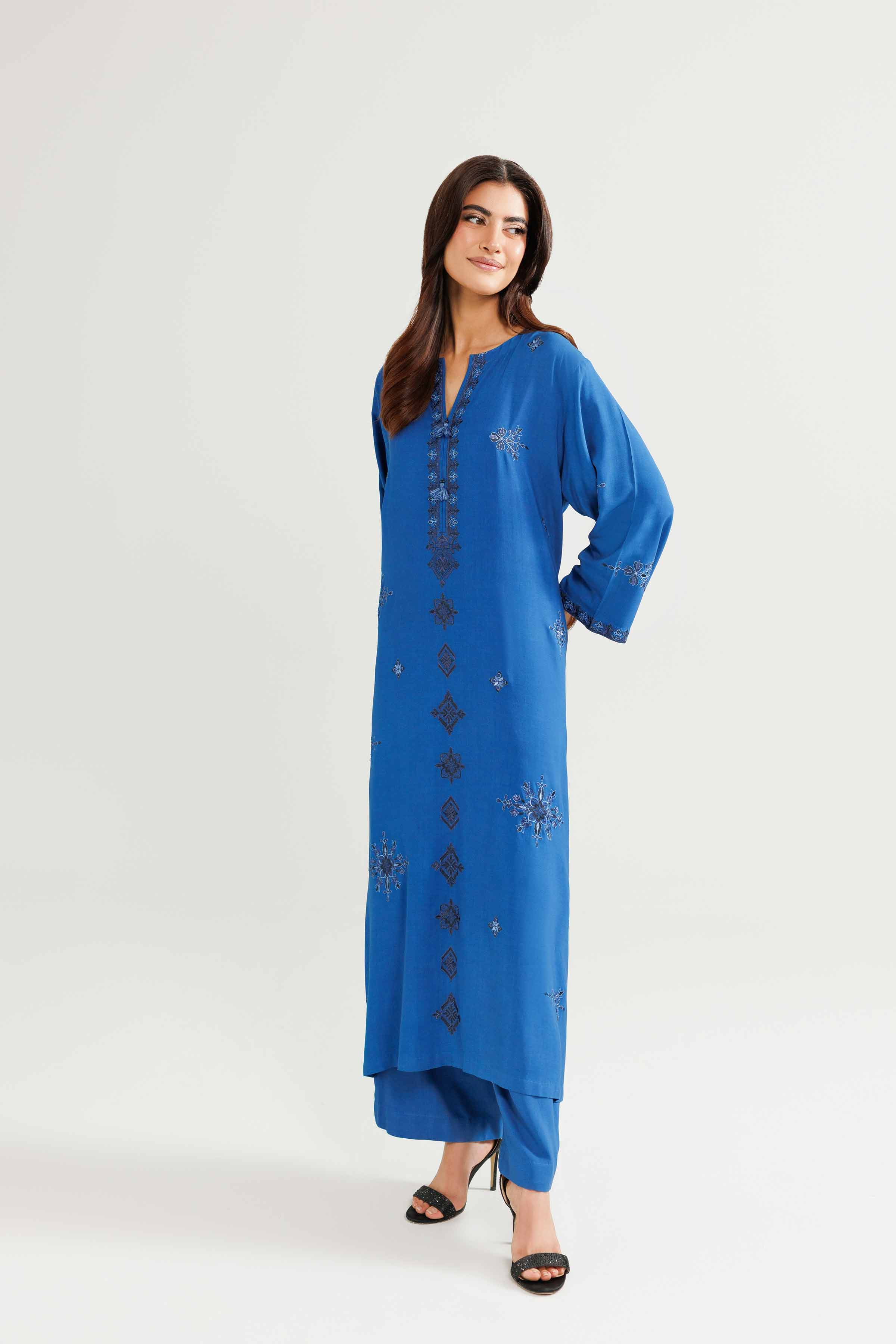 2 Piece - Embroidered Suit - KFW25-212 - Image 5