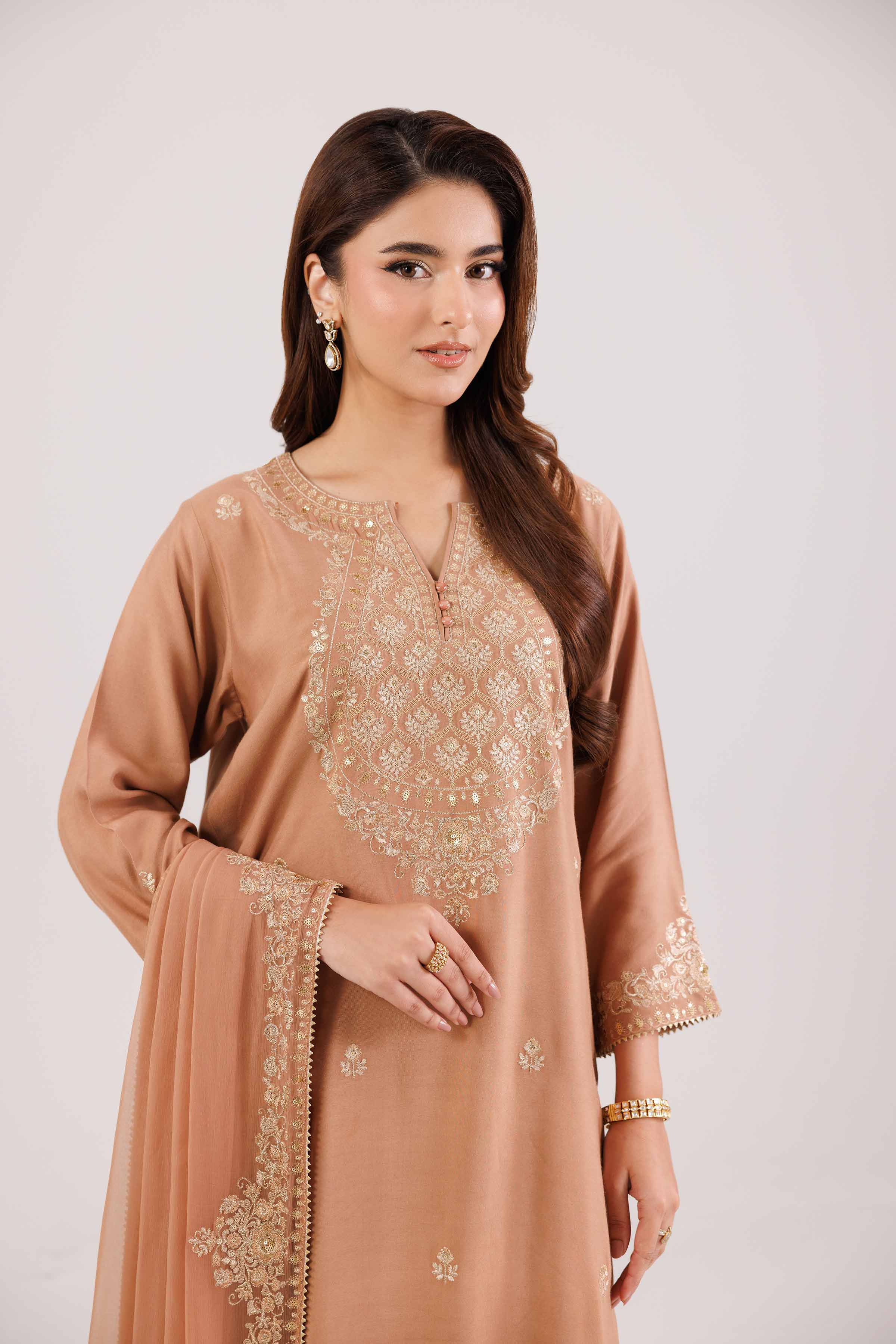 3 Piece - Embroidered Suit - KFW25-219 - Image 5