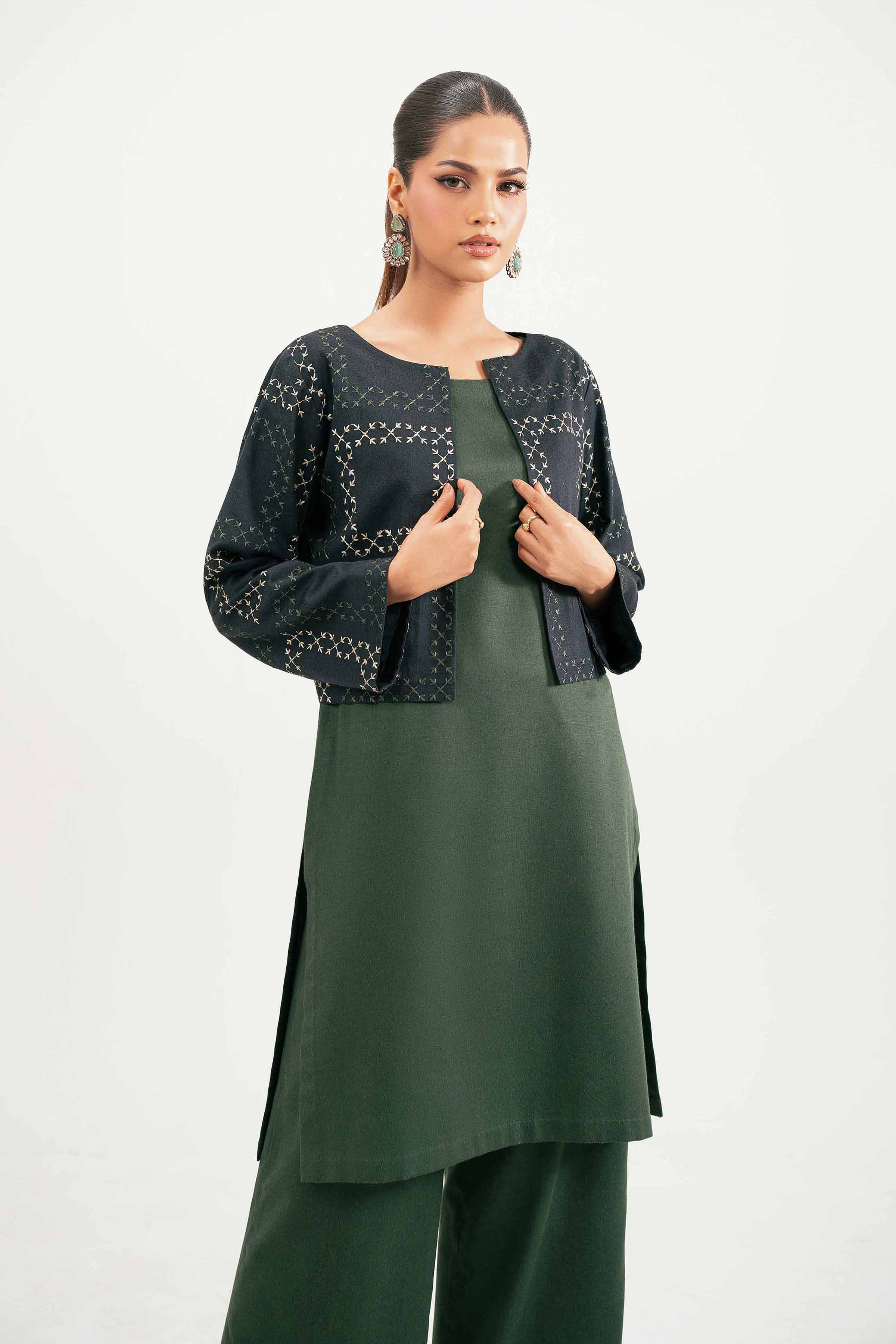 3 Piece - Embroidered Suit - KFW25-221 - Image 2