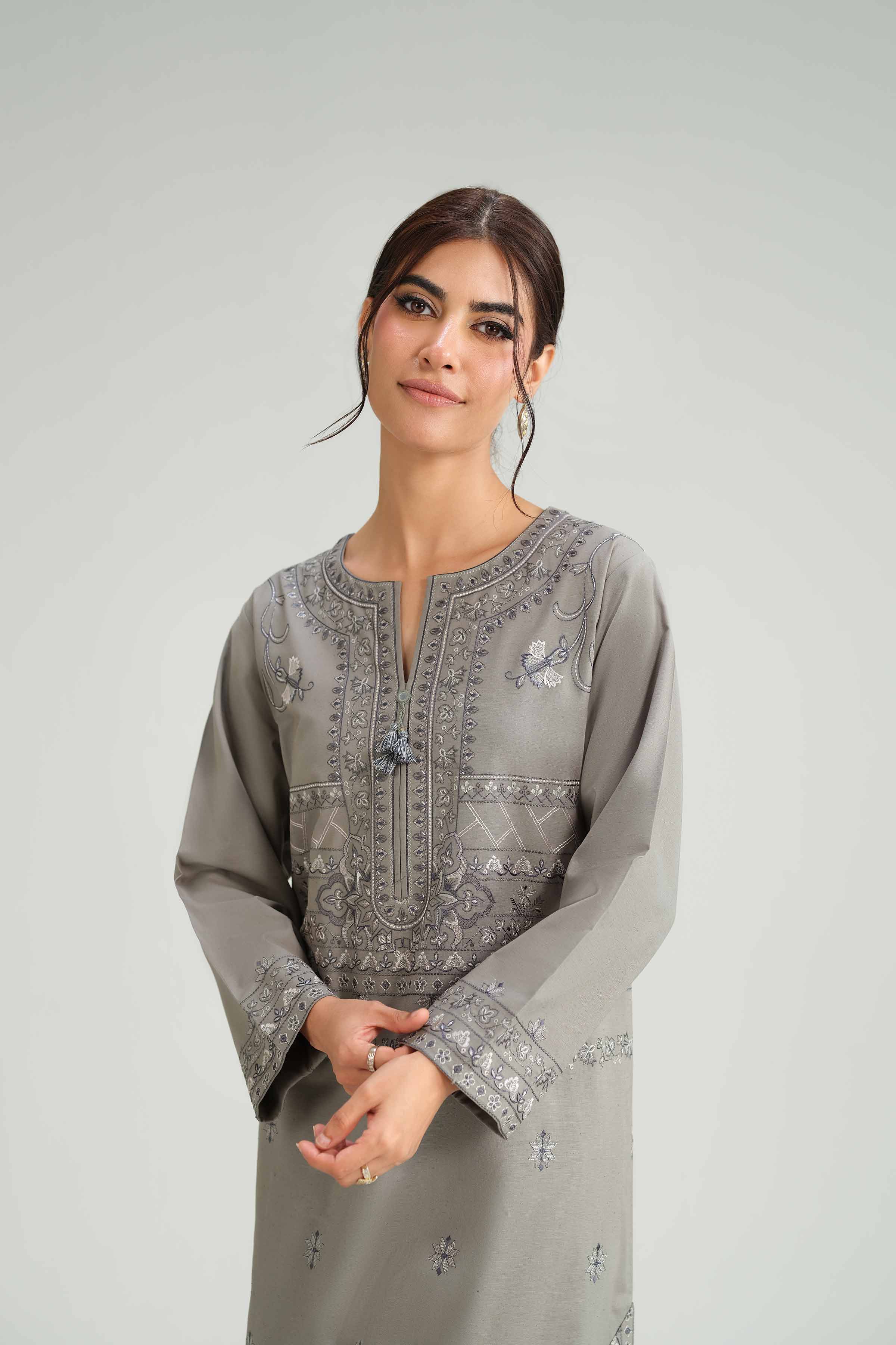 2 Piece - Embroidered Suit - KFW25-225 - Image 8