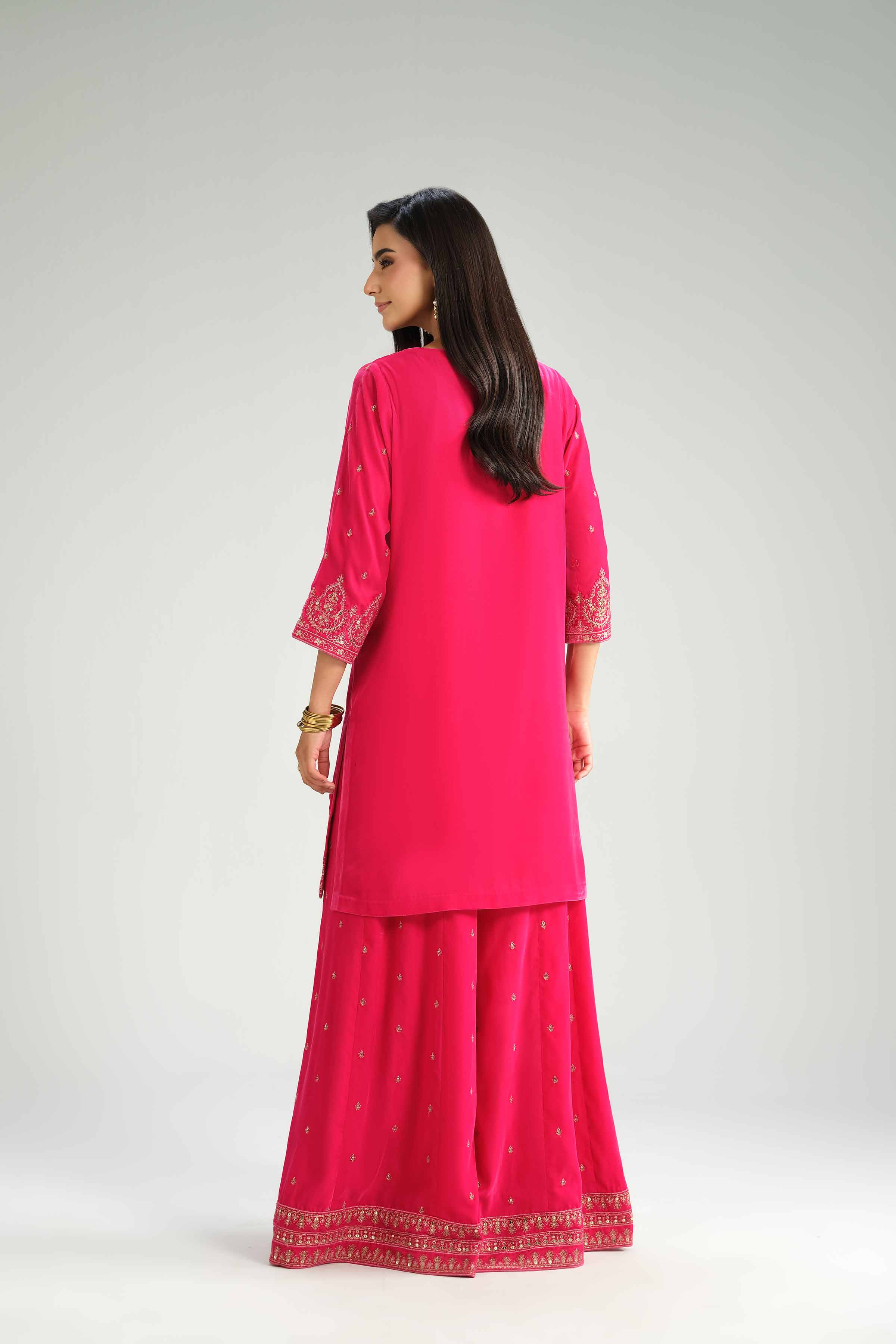 2 Piece - Embroidered Suit - KFW25-23 - Image 3