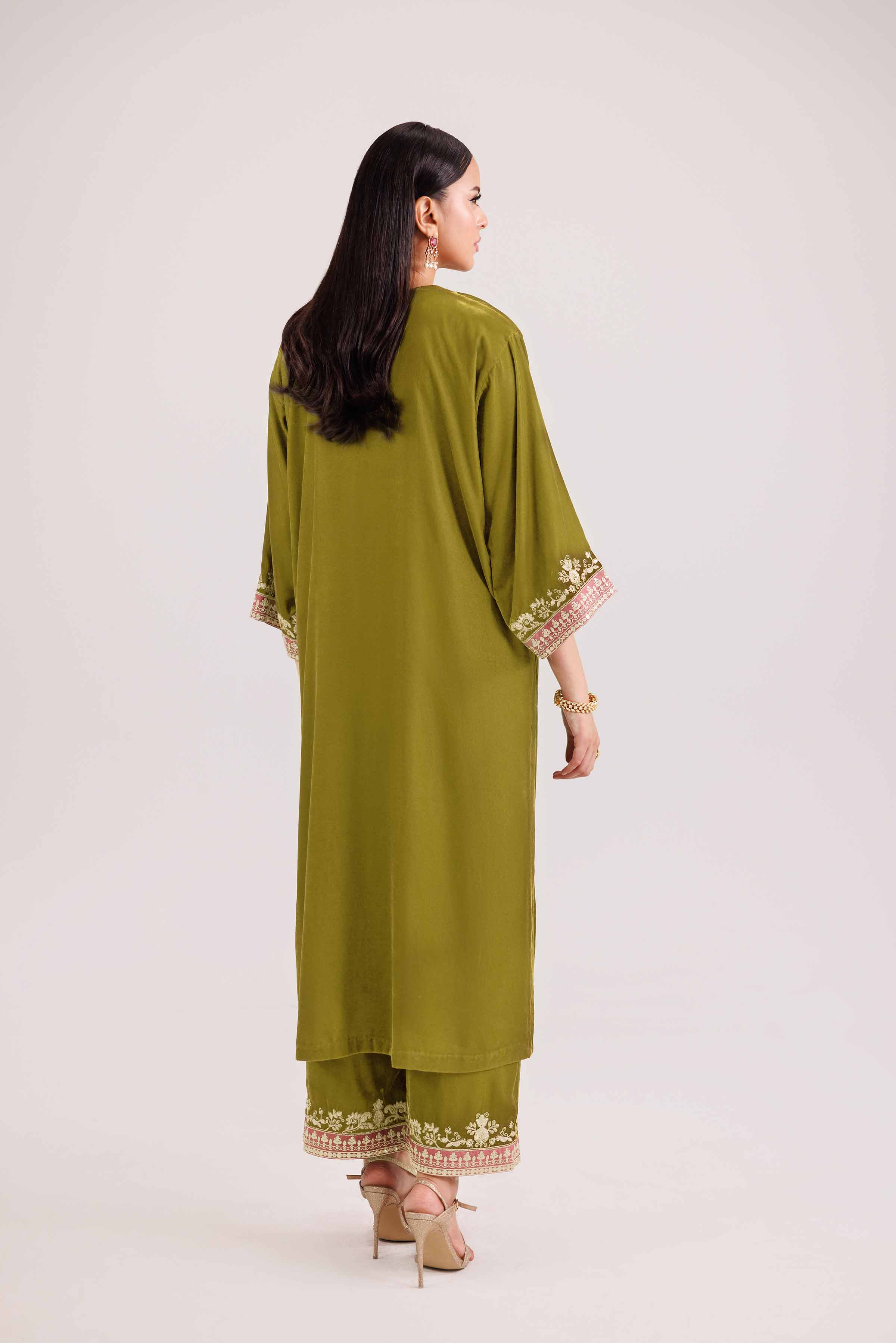 2 Piece - Embroidered Suit - KFW25-30 - Image 3